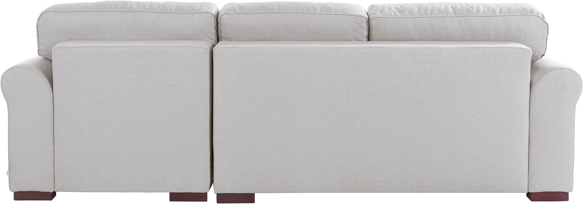 Home affaire Ecksofa »Broughton L-Form«, weicher Sitzkomfort, incl. 4 Zierkissen, Keder