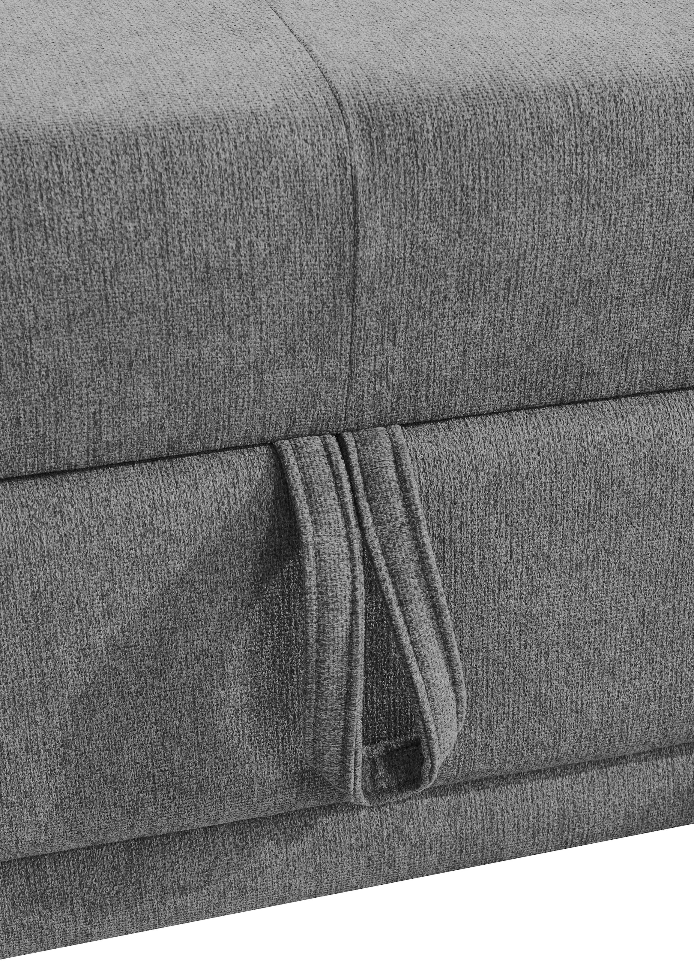 COTTA Ecksofa »Holiday L-Form mit Sitztiefen-, Armteil- und Kopfteilverstellung«, wahlweise mit Bettfunktion & Bettkasten