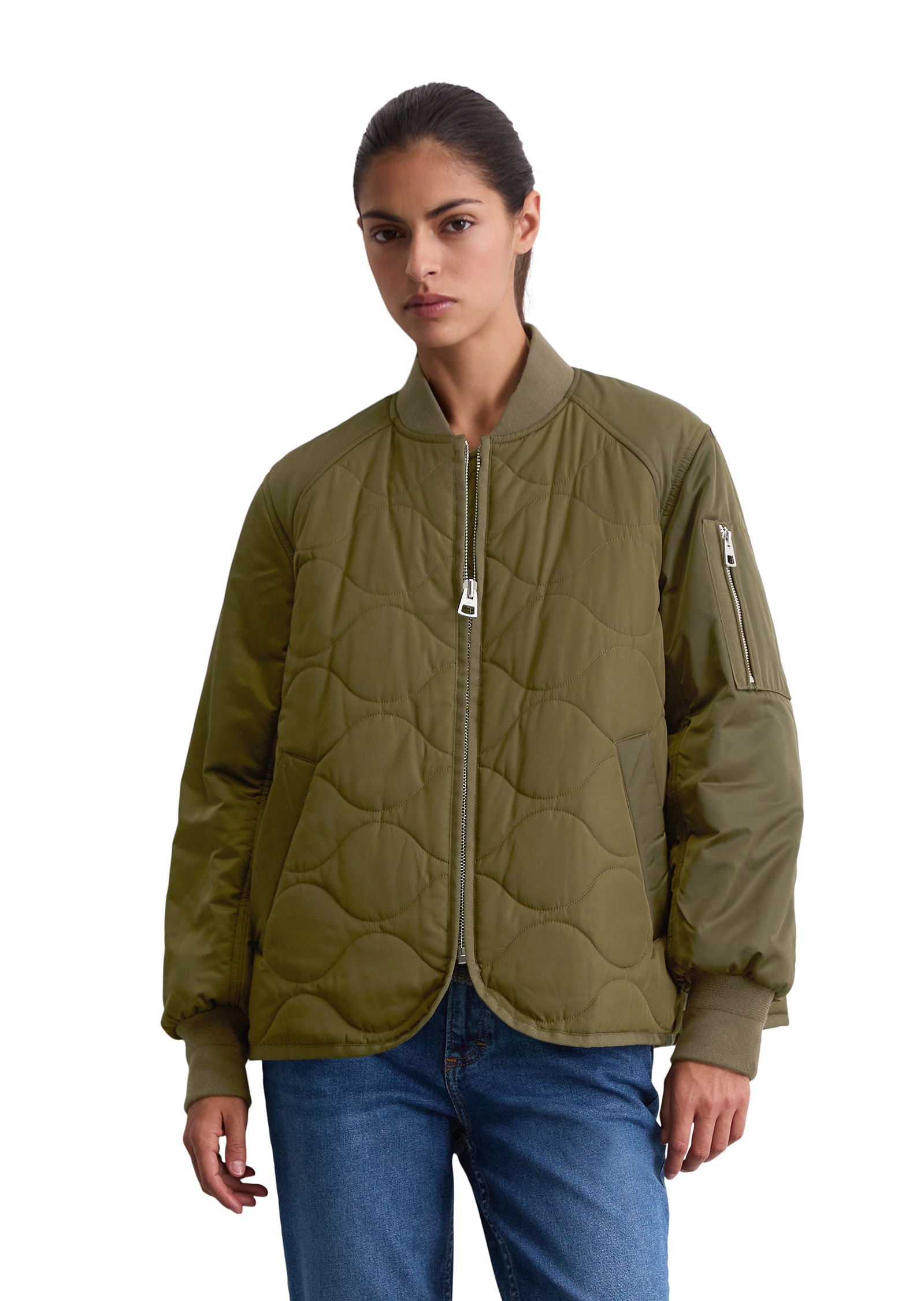 Marc OPolo Outdoorjacke "im Cape-Stil", ohne Kapuze günstig online kaufen