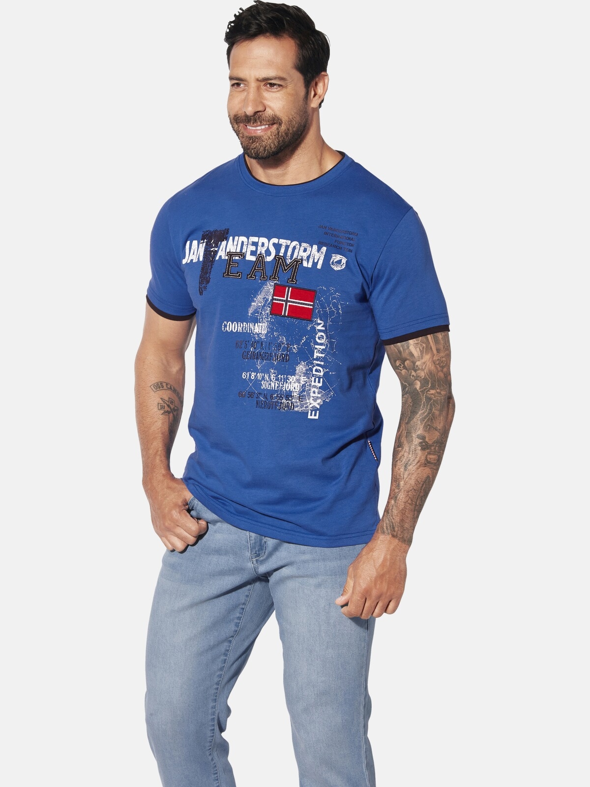 Jan Vanderstorm T-Shirt "T-Shirt SÖLVE" günstig online kaufen