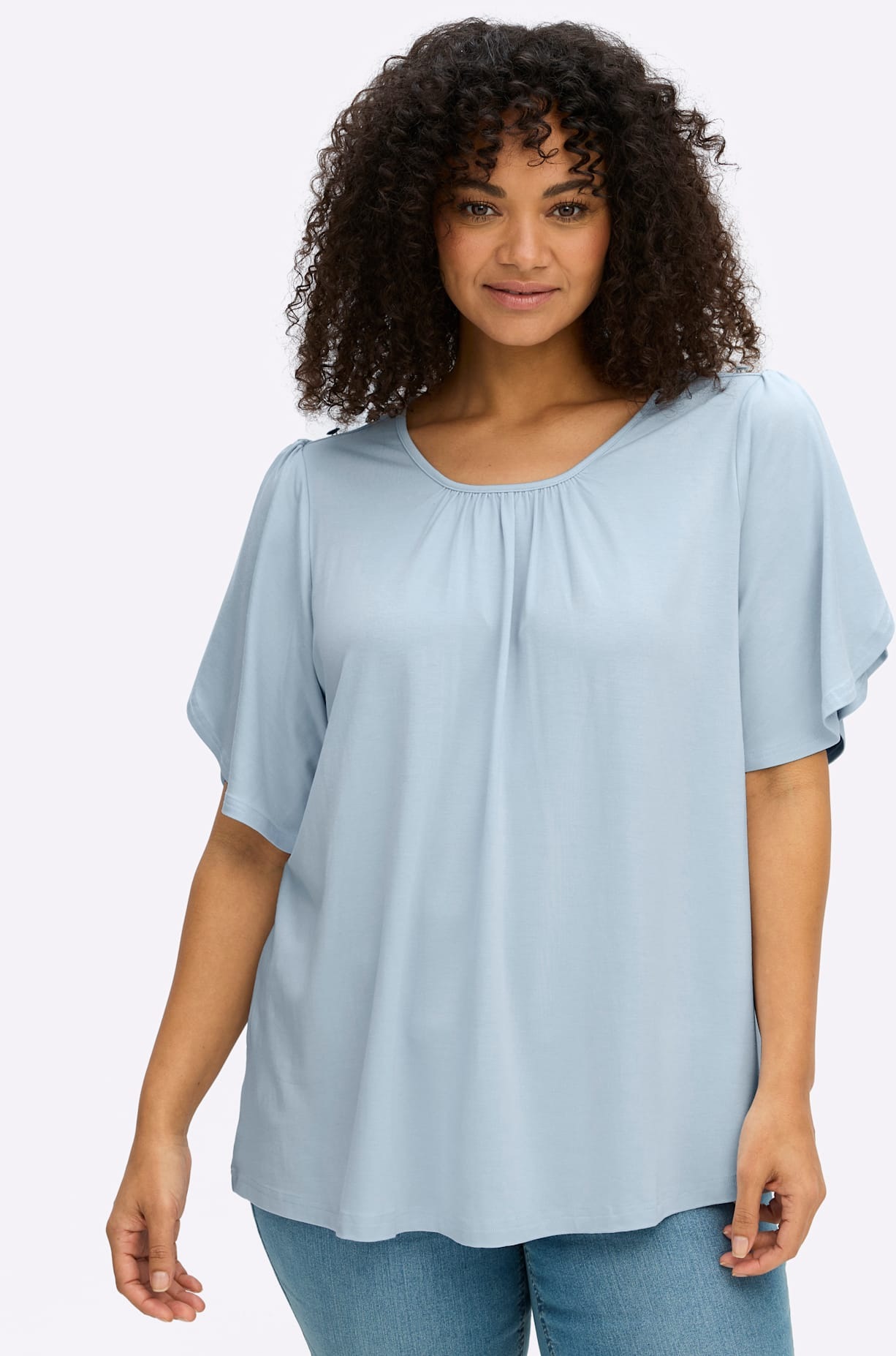 Sheego Rundhalsshirt "Shirt" 1