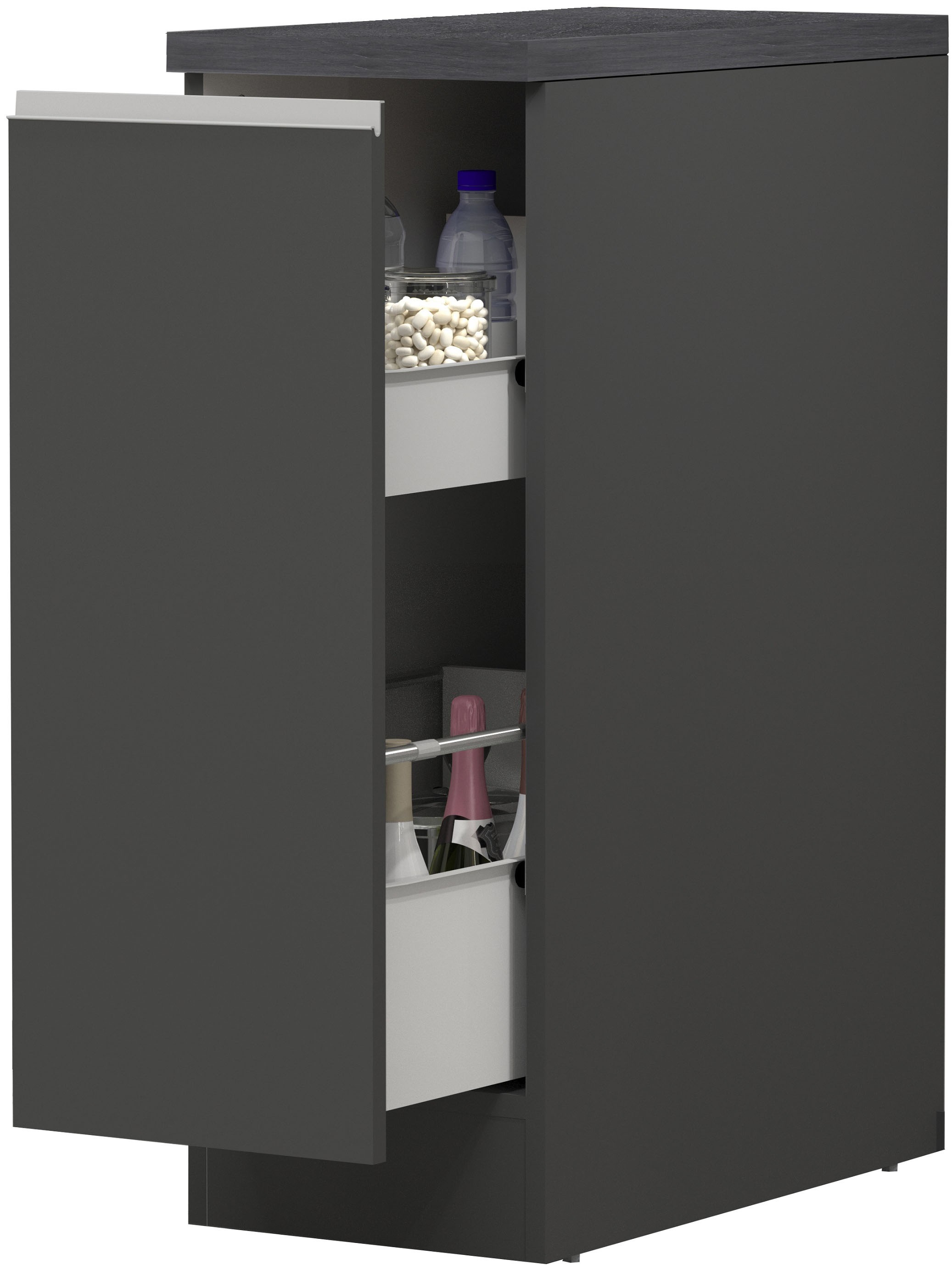 KOCHSTATION Apothekerschrank »KS-Sole,Apothekerkommode«, Breite/Höhe 30/85 cm, Anbau-und Unterbau möglich