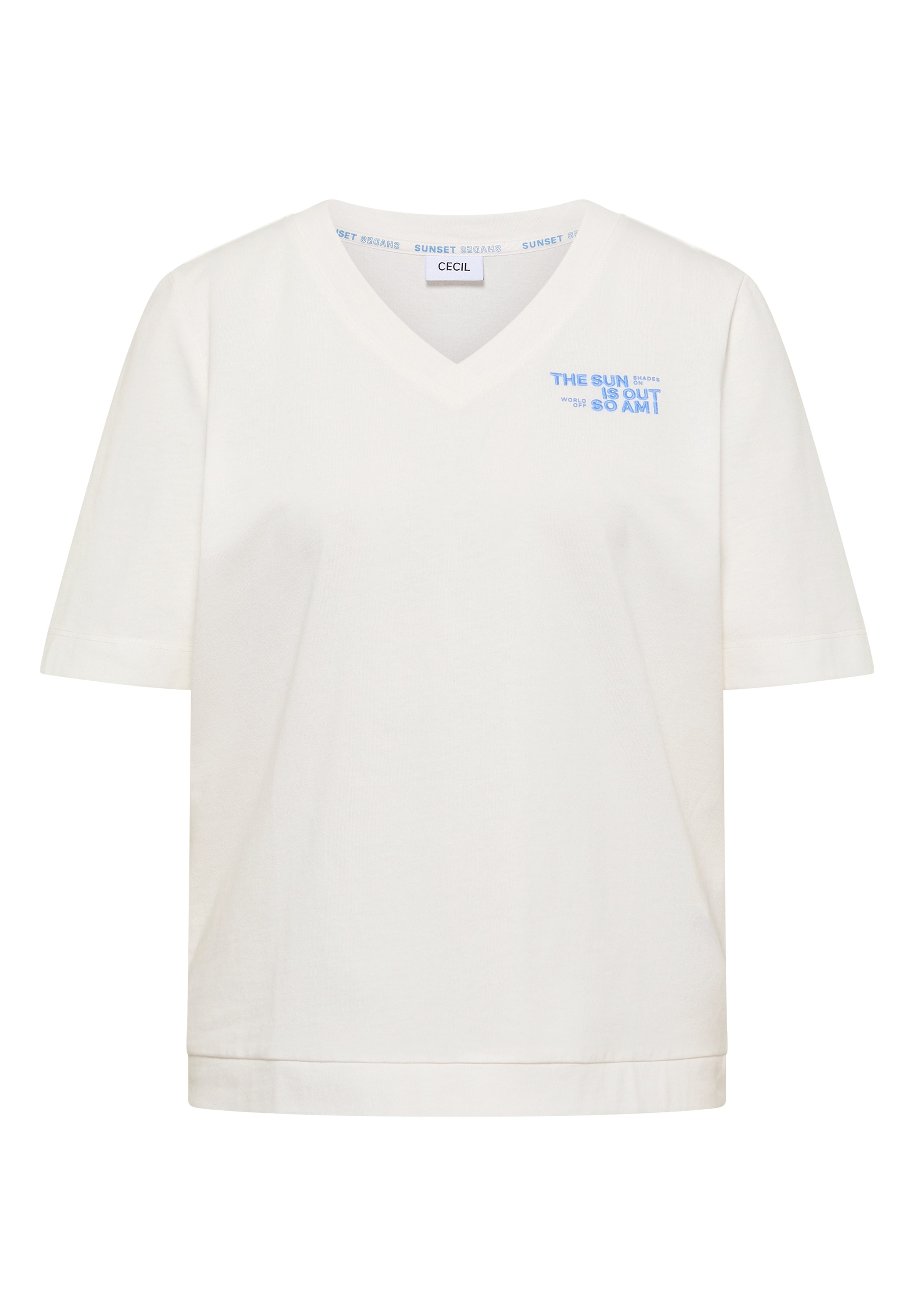 Cecil T-Shirt aus reiner Baumwolle