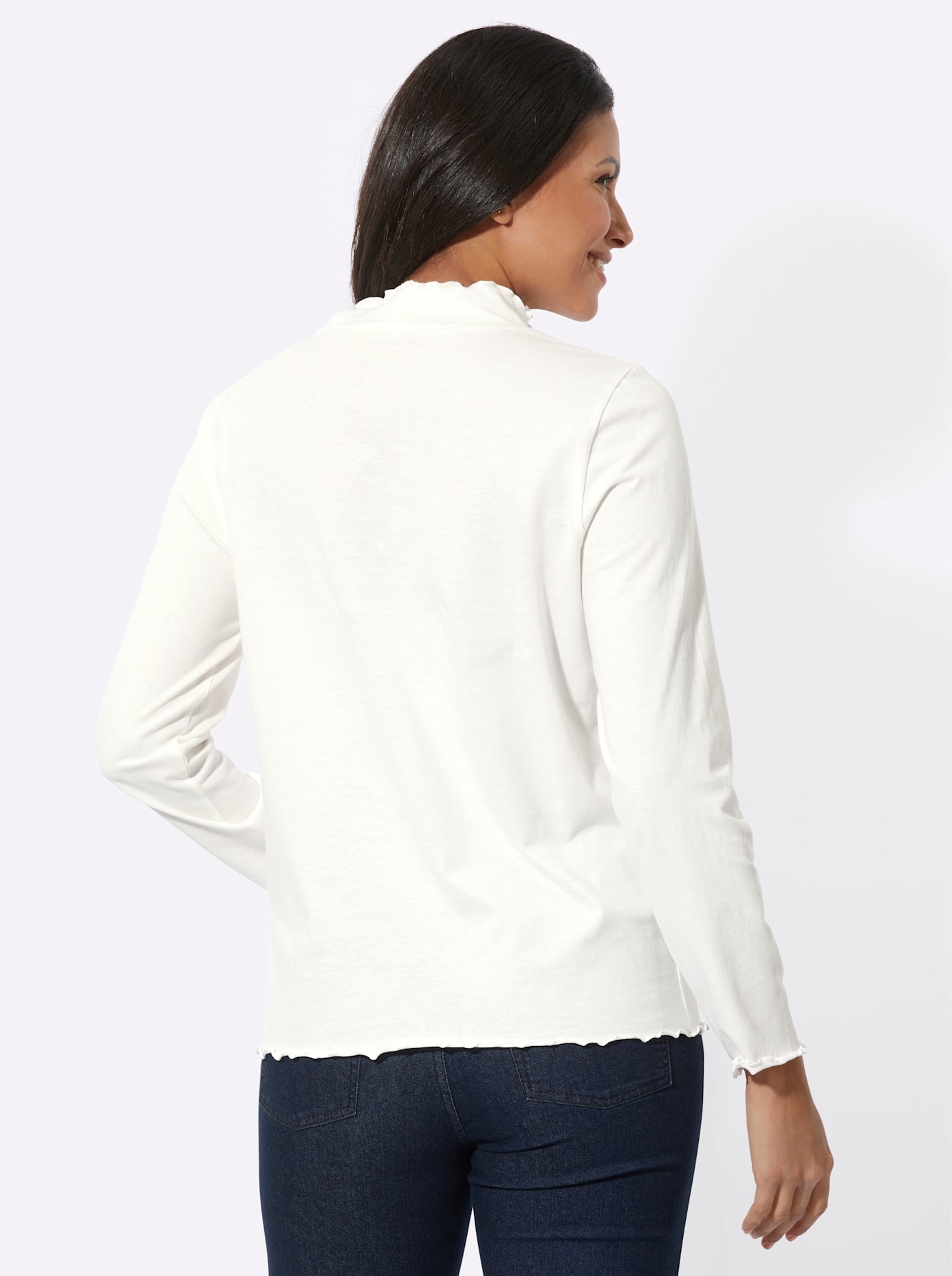 Classic Basics Langarmshirt »Stehkragen-Shirt«, (1 tlg.)