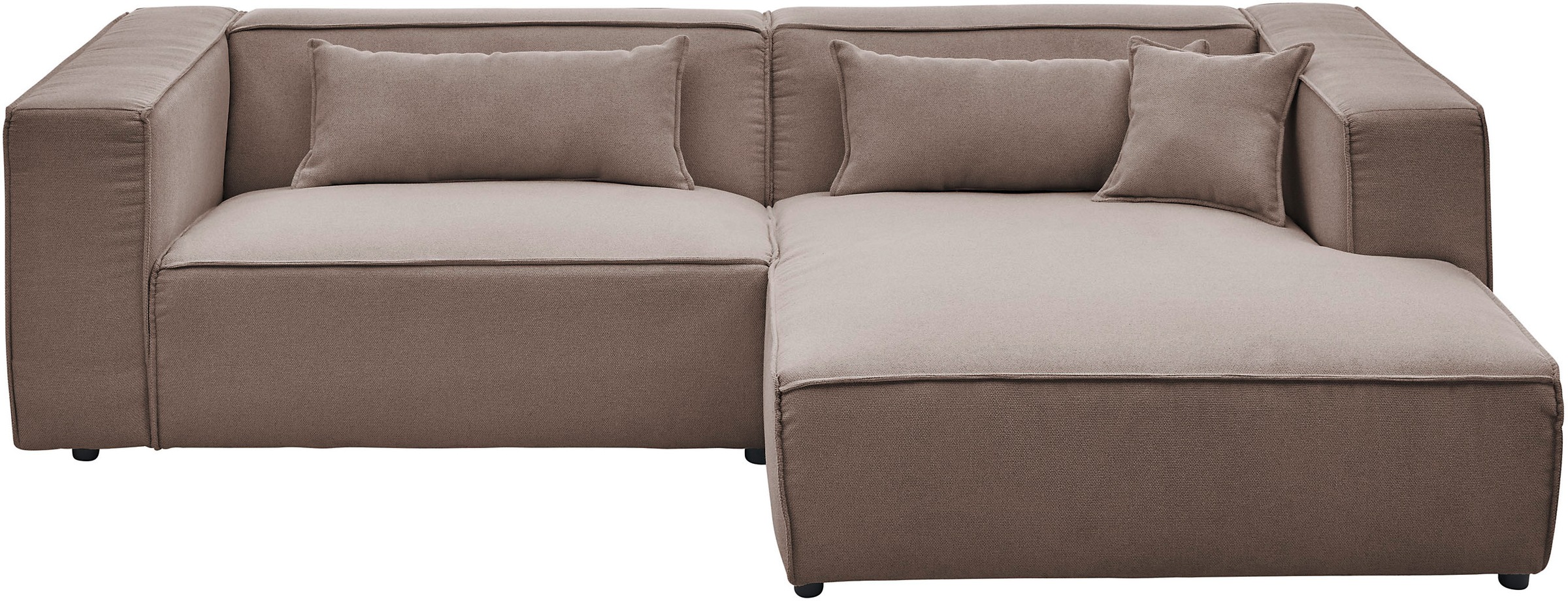 LeGer Home by Lena Gercke Ecksofa "PIARA mit Kedernaht, Cord, Leinenoptik o günstig online kaufen