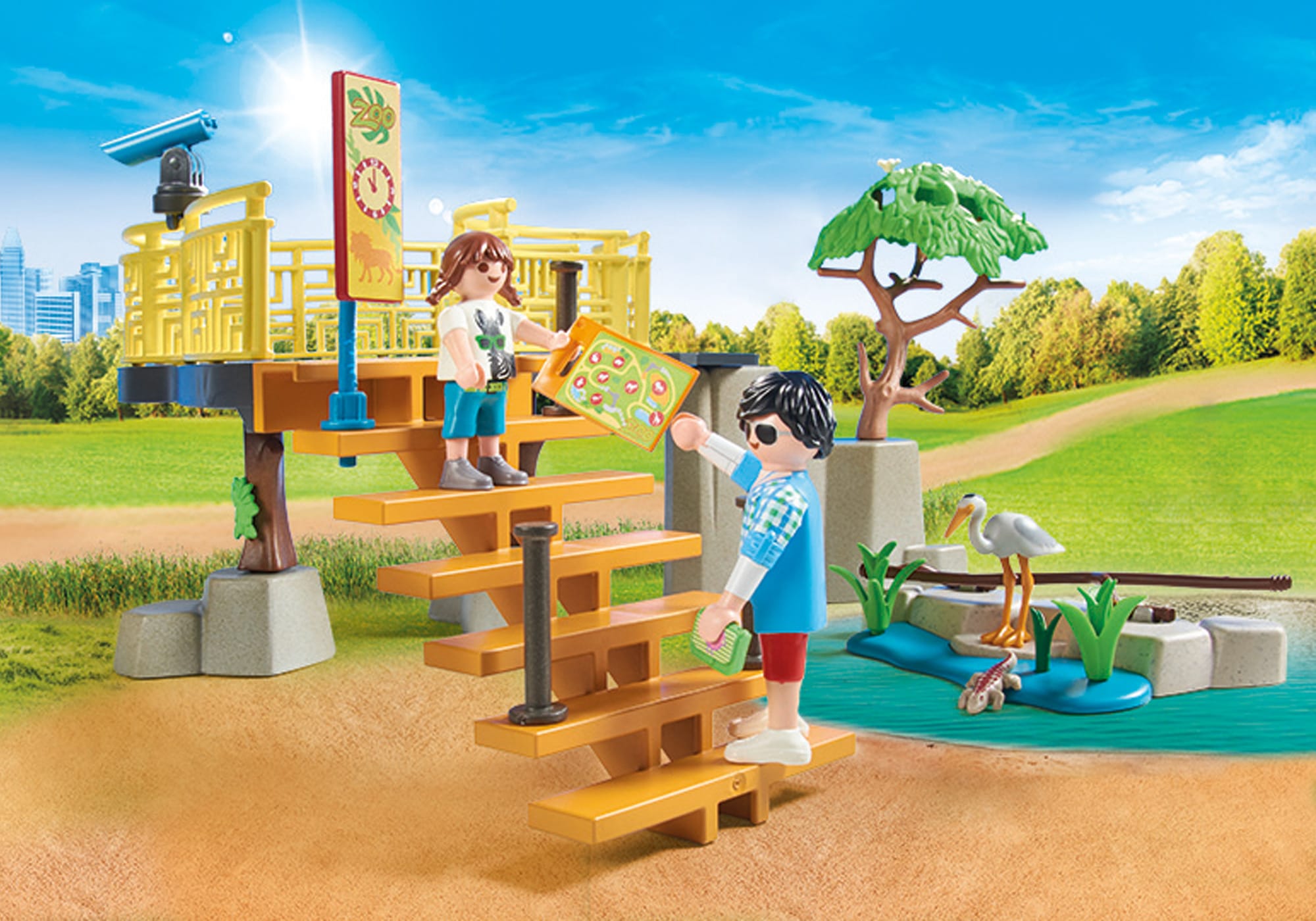 Playmobil® Konstruktions-Spielset »Löwen im Freigehege (71192), Family Fun«, (58 St.), Made in Germany