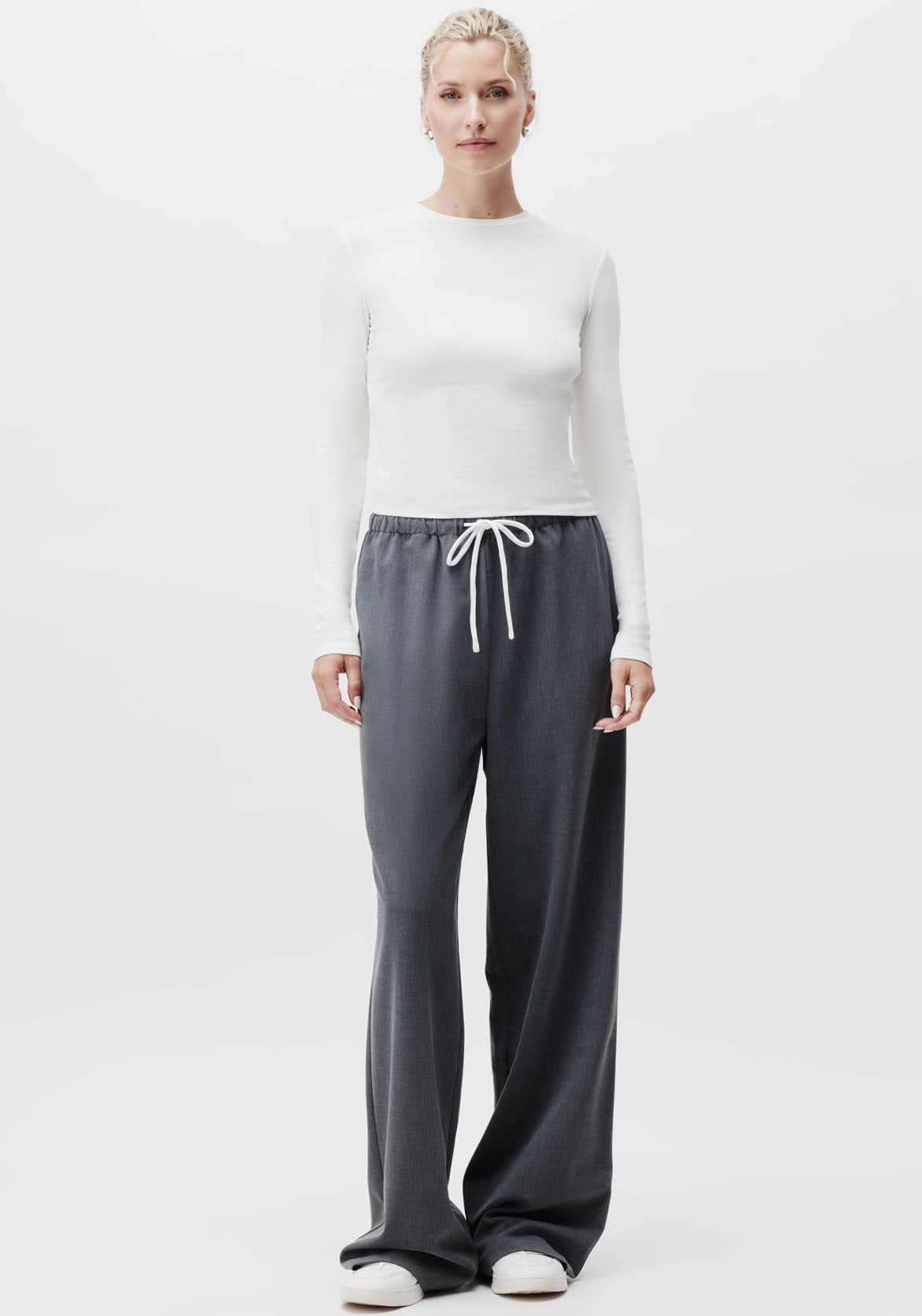 LeGer Longsleeve »Cinzia, LeGer by Lena Gercke«, Rundhals, schmale Passform