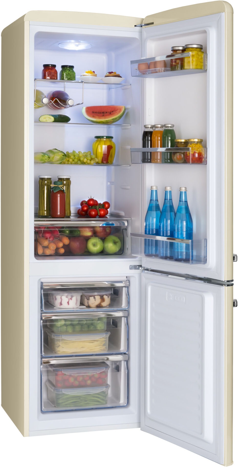 Amica Kühl-/Gefrierkombination "KGCR 387 102 B" 181 cm hoch 55 cm breit günstig online kaufen