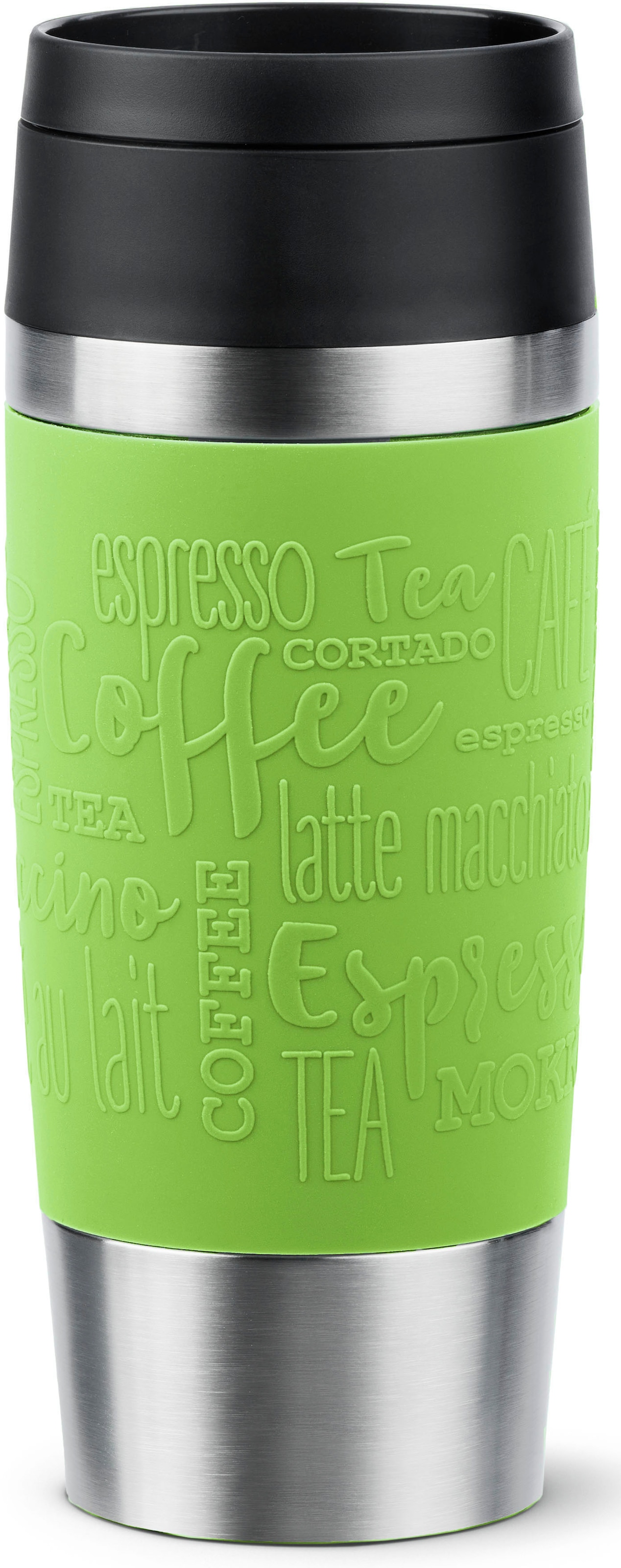 Emsa Thermobecher "Travel Mug Classic, mit 360-Trinköffnung", 4h heiß, 8h kalt - 360 ml / 6h heiß, 12h kalt - 500 ml, 10