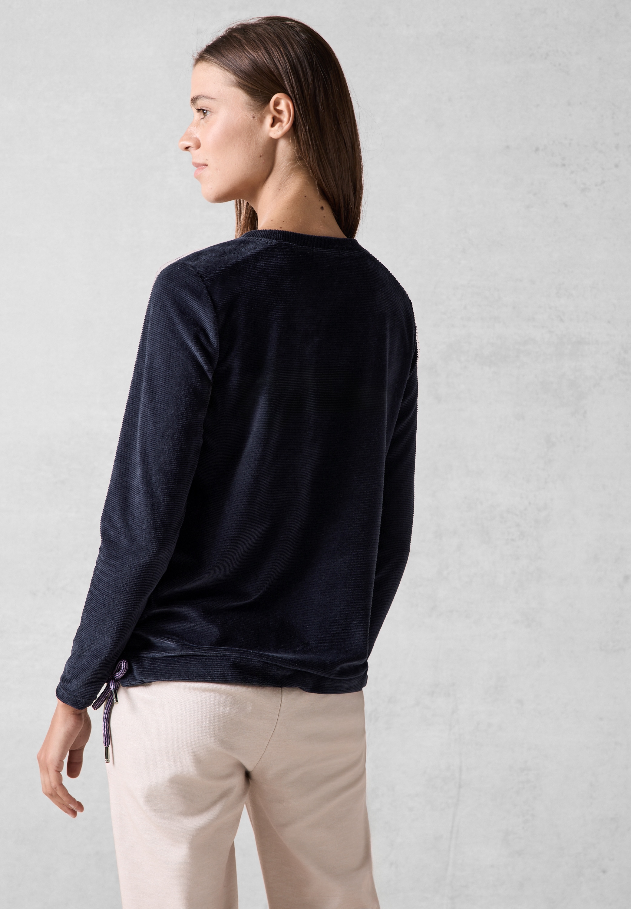 Cecil Langarmshirt, mit Tunnelzug am Saum