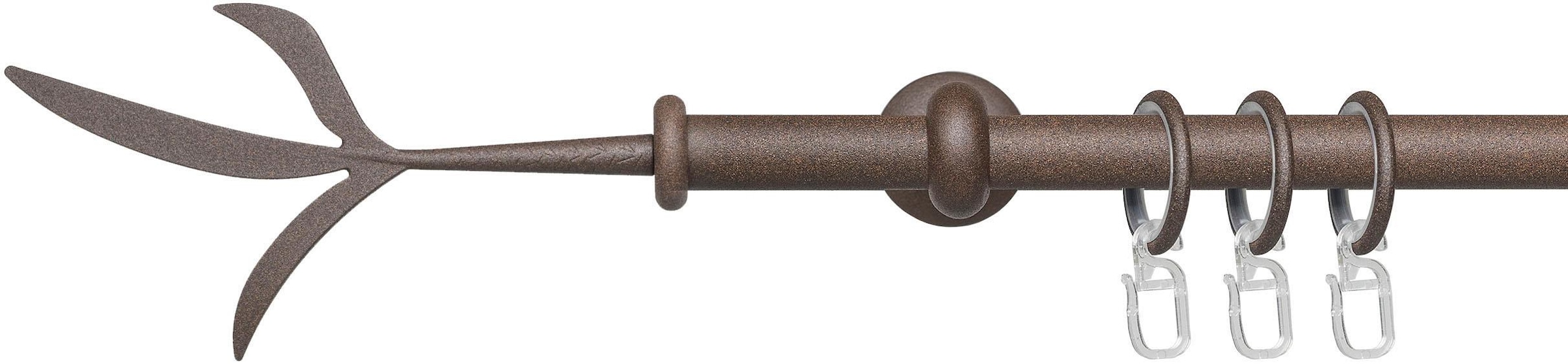 Liedeco Gardinenstange "Esp Zweig" Ø 16 mm 1 läufig-läufig Fixmaß 1-läufig günstig online kaufen