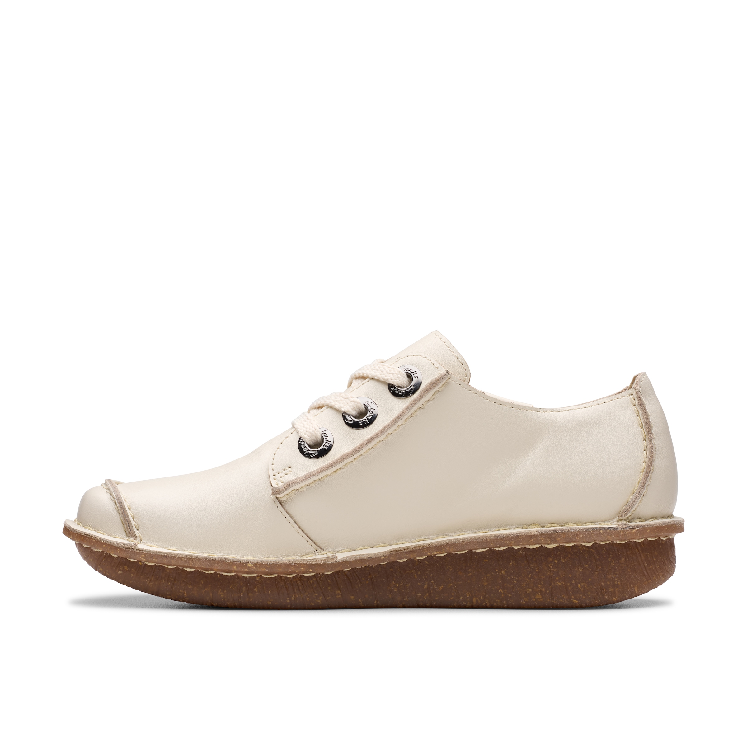Clarks Schnürschuh »Funny Dream«, Freizeitschuh, Halbschuh, Komfortschuh mit Ziernaht