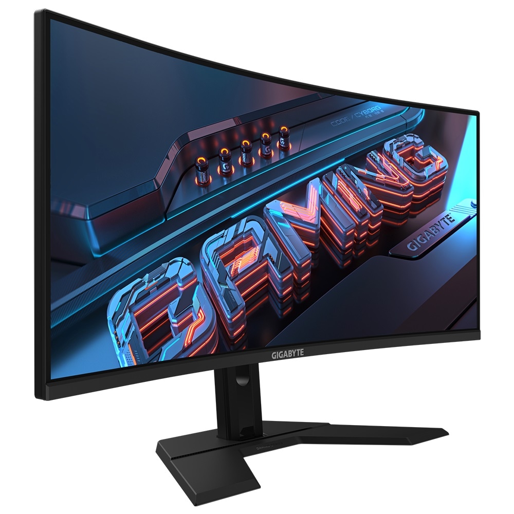 Gigabyte Curved-Gaming-Monitor »GS34WQCA«, 86,4 cm/34 Zoll, 3440 x 1440 px, WQHD, 1 ms Reaktionszeit, 120 Hz, neig-,schwenk-, höhenverstellbar