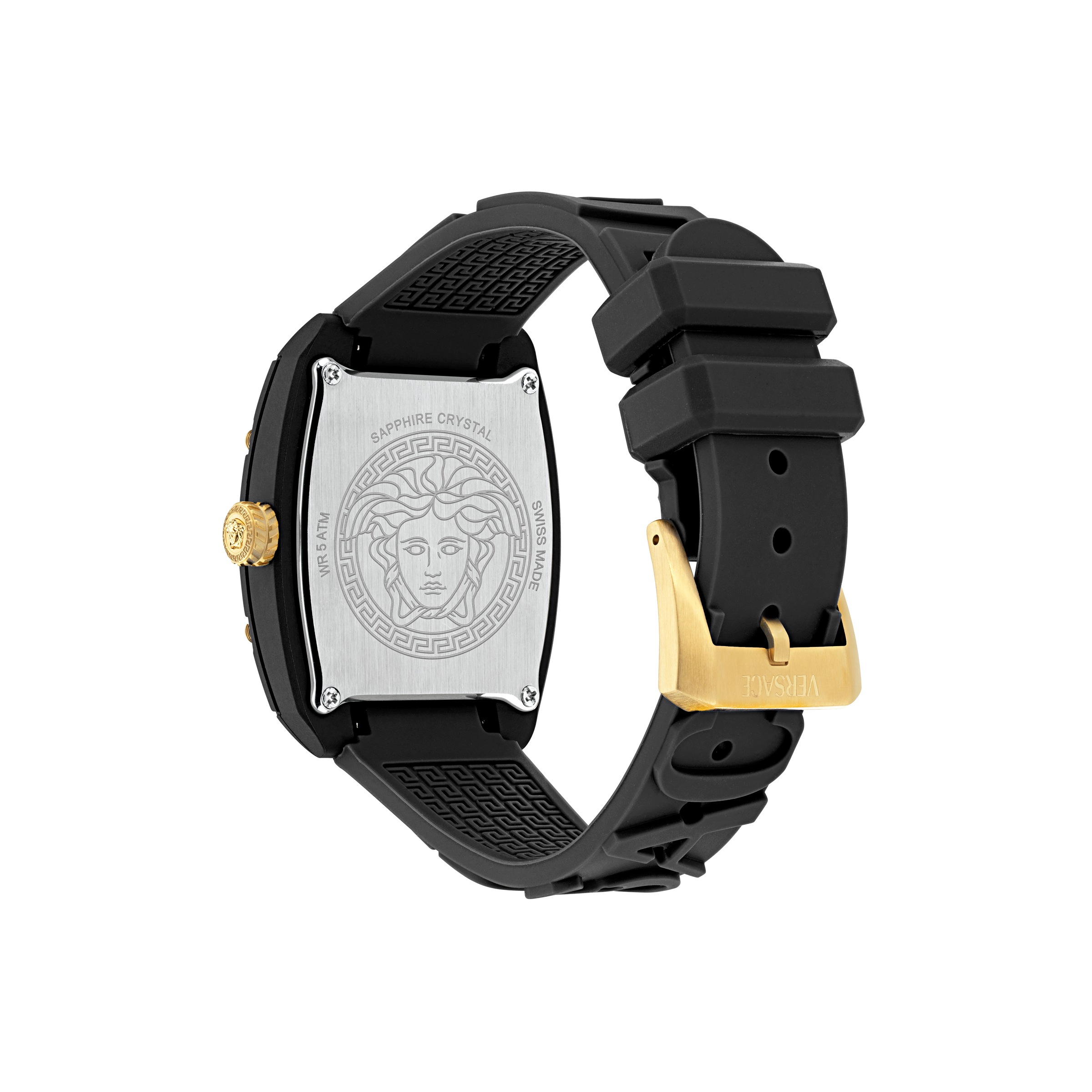 Versace Quarzuhr »DOMINUS ECO CERAMIC«, Armbanduhr, Damenuhr, Swiss Made, analog