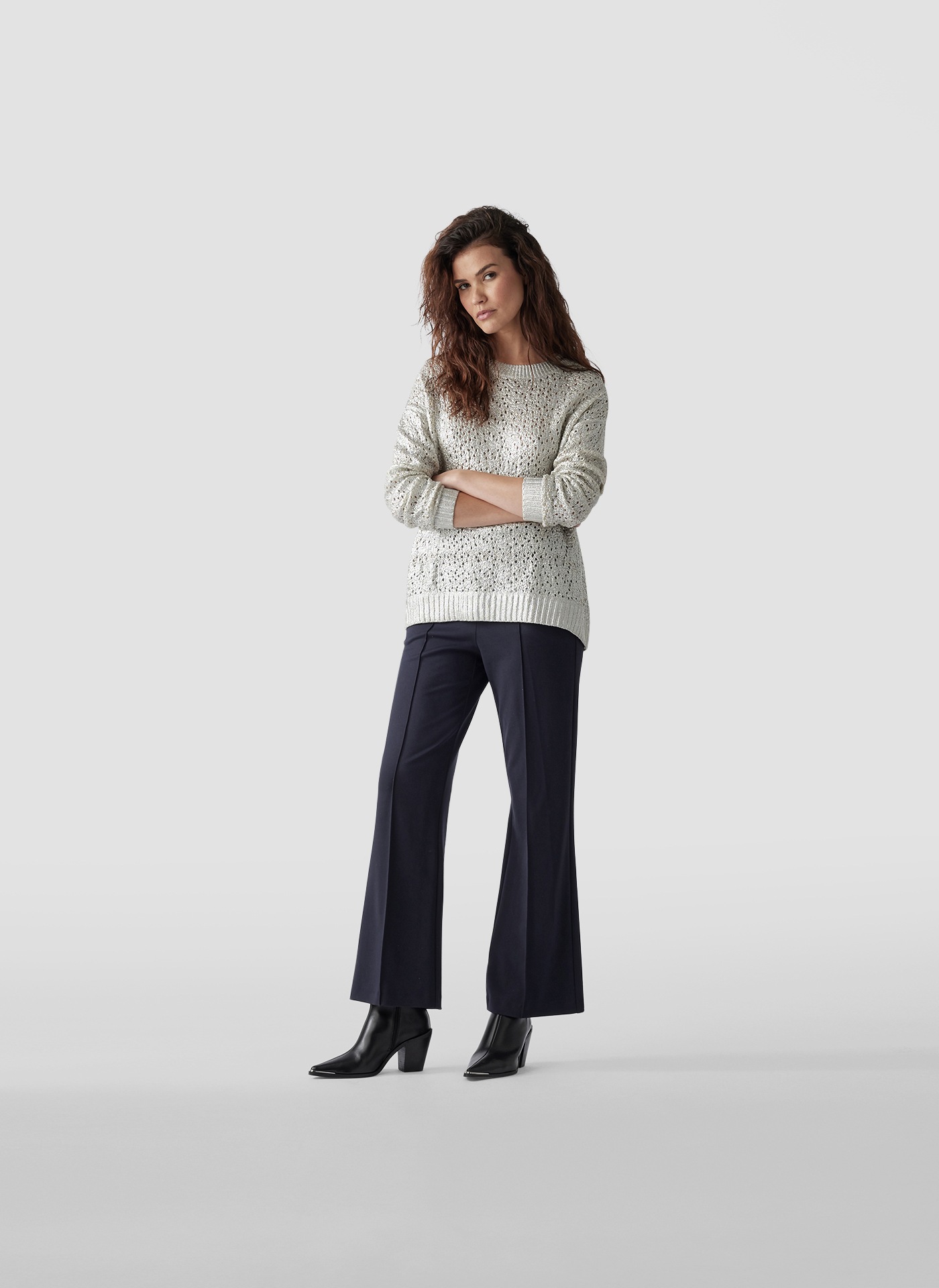 LeComte Strickpullover »LeComte Glitzernder Pullover mit metallischem Finish«