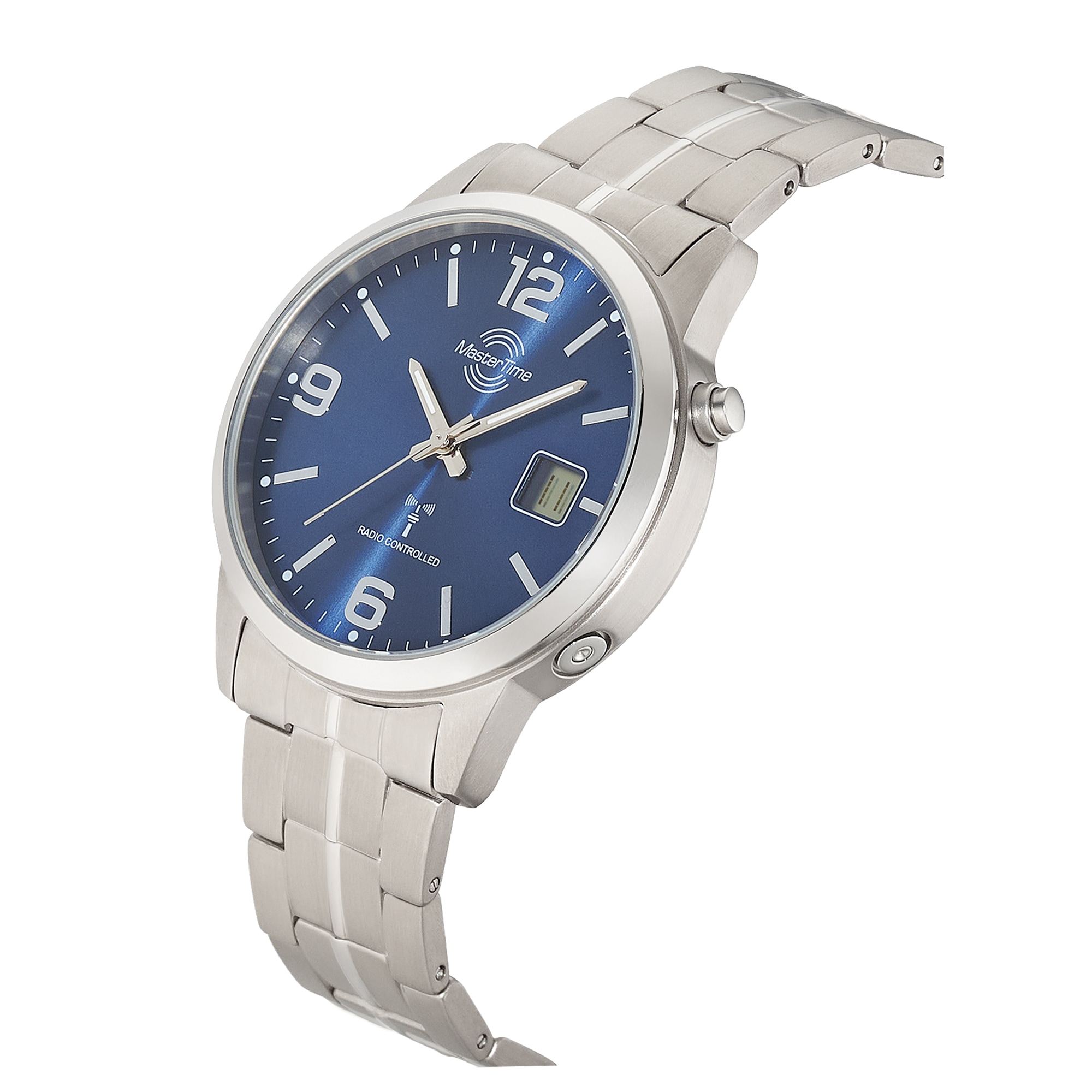 MASTER TIME Funkuhr »Expert Titan«, Quarzuhr, Armbanduhr, Herrenuhr, analog, digital