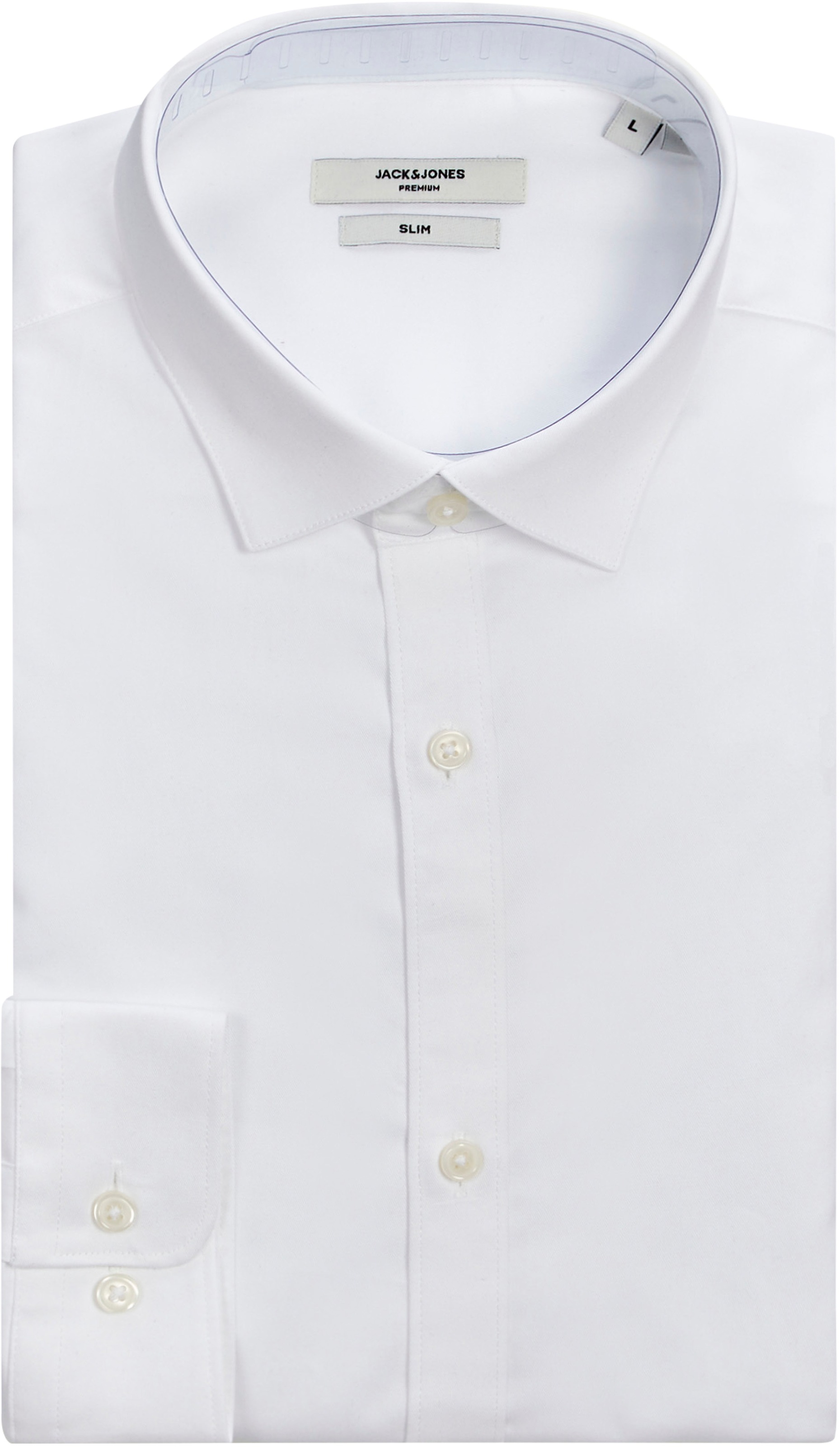 Jack & Jones Chemise à Manches Longues Jprblacardiff white L Homme 3