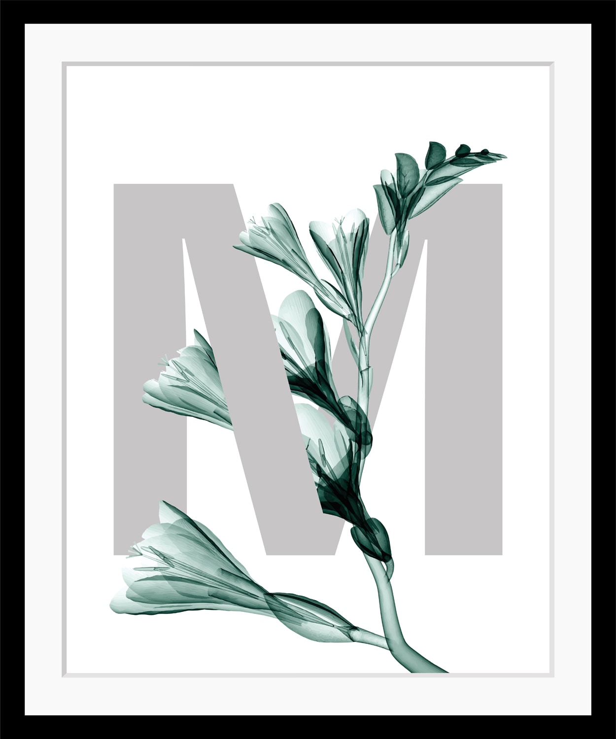 queence Paveikslas »M-Flower« Buchstaben Blume...