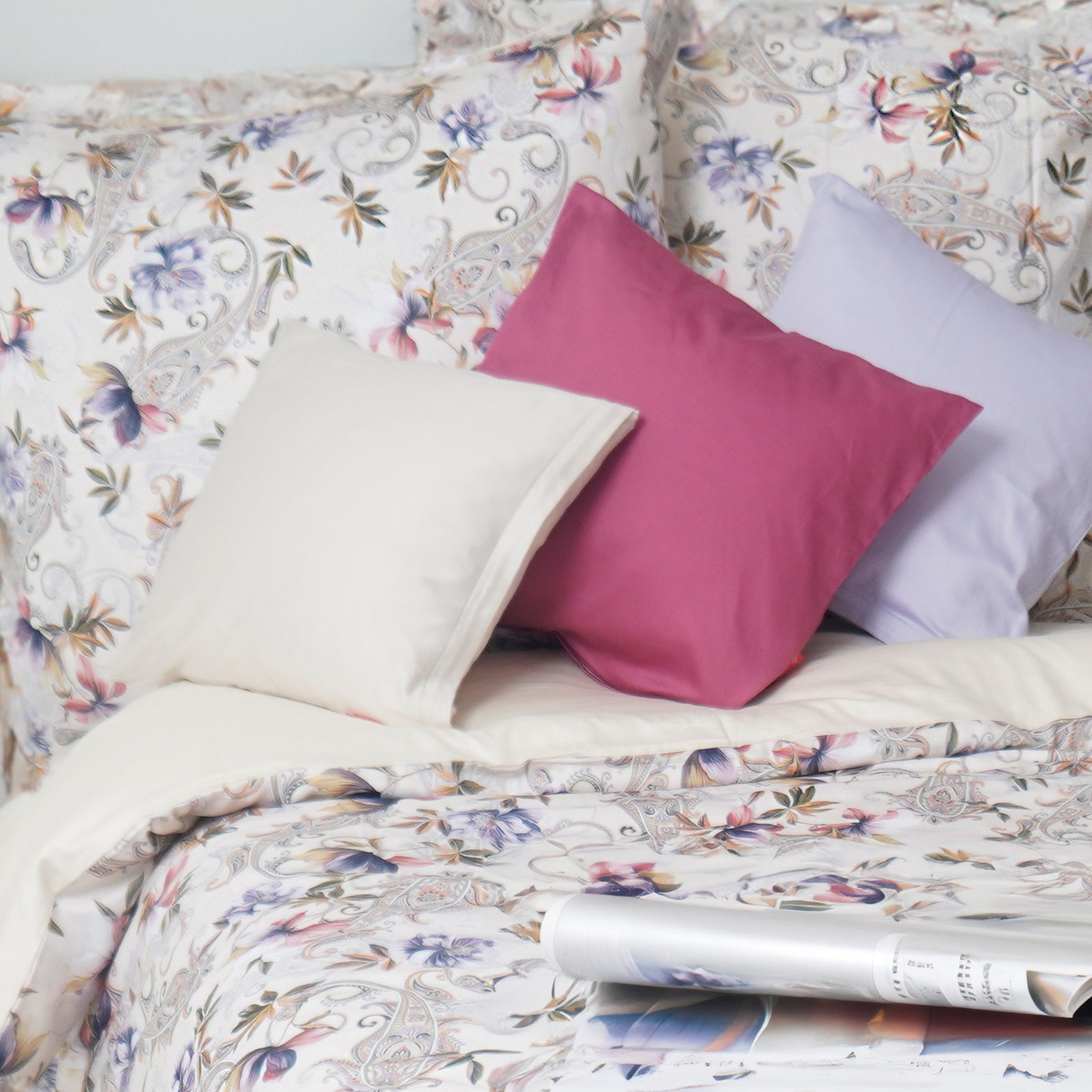 fleuresse Wendebettwäsche "Bed Art S" 2 Stk. Mako Satin 100% Baumwolle mit Reißverschluss