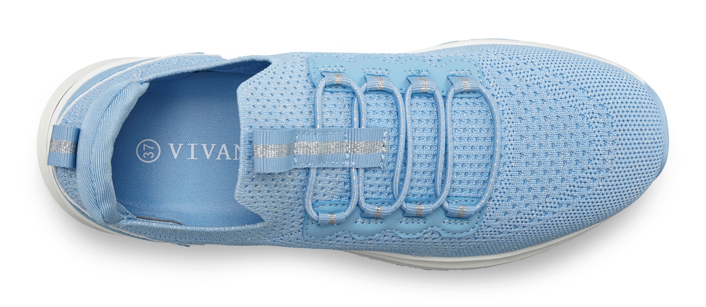 Thumbnail - Vivance Sneaker "Freizeitschuh, Halbschuh," aus Textil zum Reinschlüpfen mit elastischen Schnürbändern VEGAN