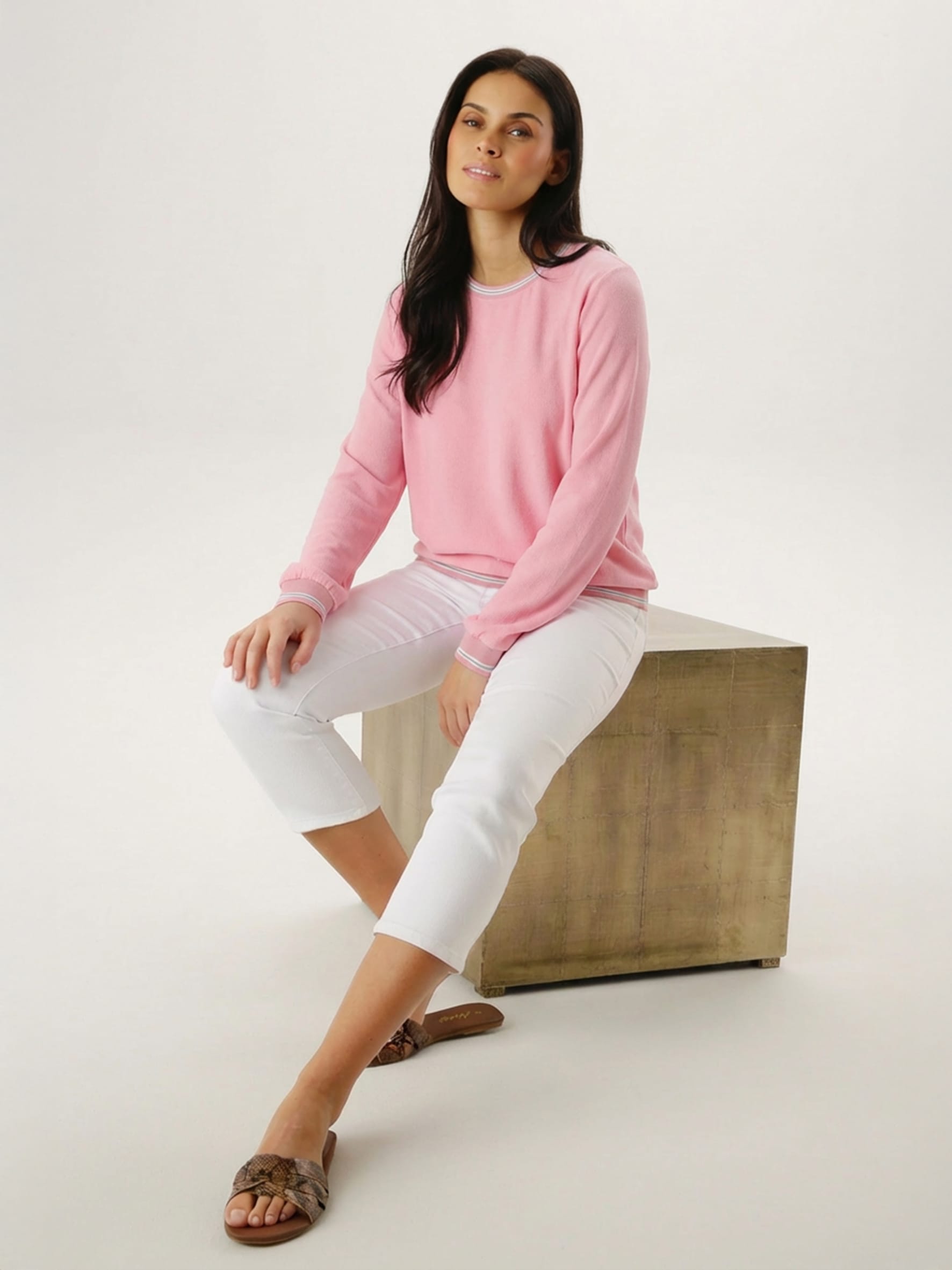 Aniston SELECTED Shirtbluse mit sportiven Bündchen