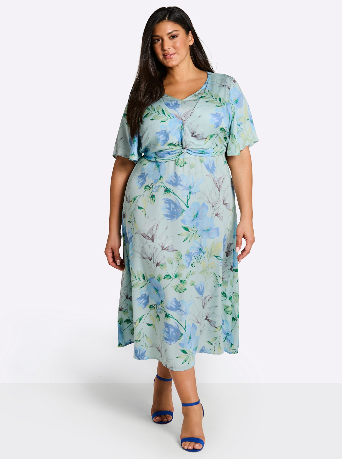 Sheego Satinkleid "Kleid"