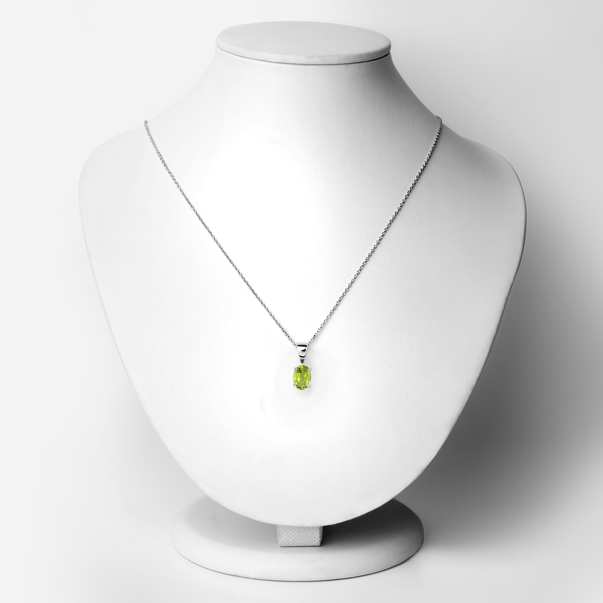 Vira Jewels Paar Ohrstecker »Silber 925 rhodiniert Ohrringe und Halskette mit echtem Peridot«