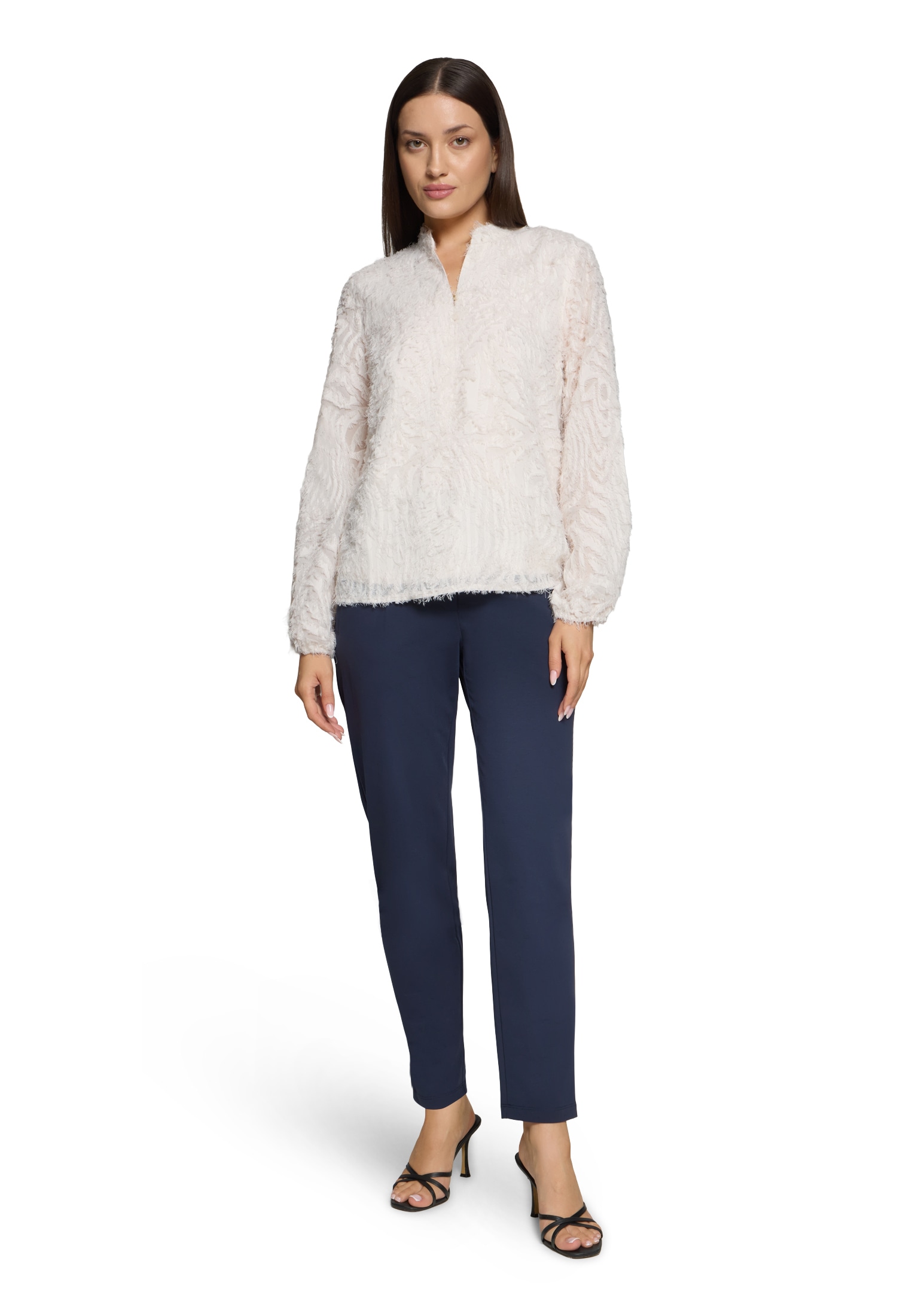 Betty&Co Schlupfbluse »Damen mit Struktur«