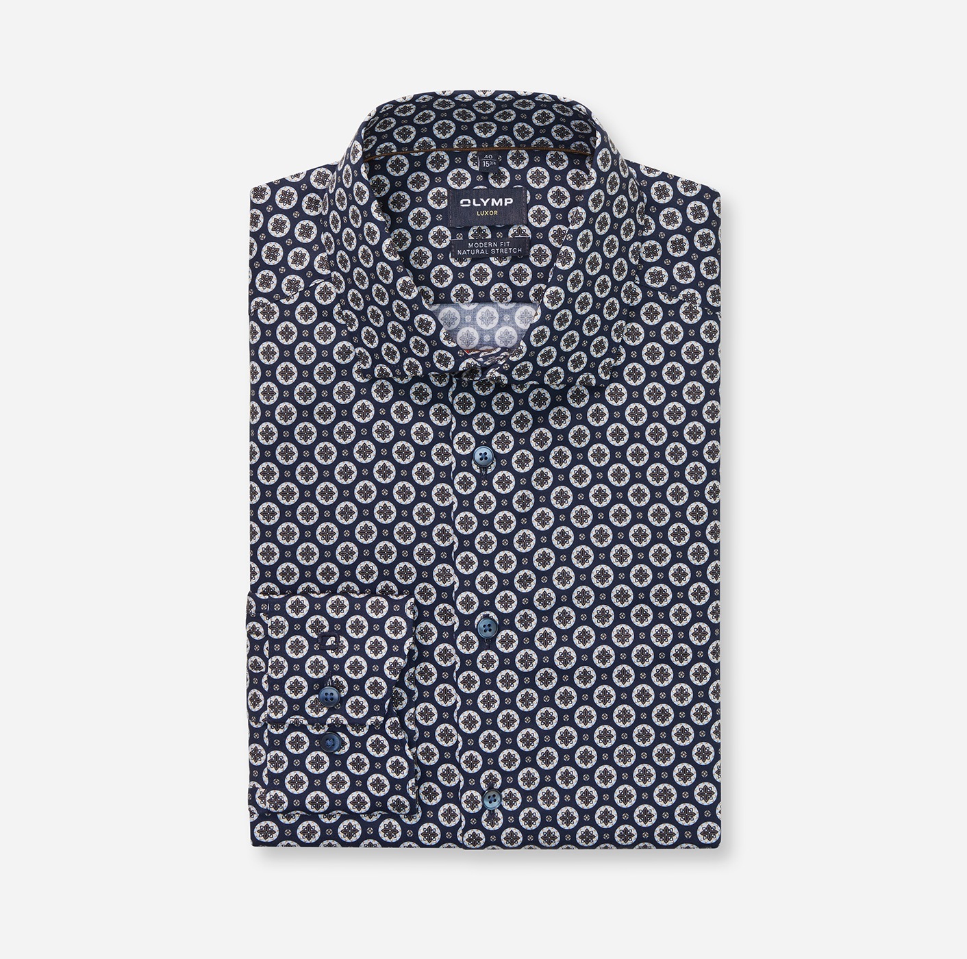 Thumbnail - OLYMP Langarmhemd "Luxor modern fit" Royal Kentkragen, Businesshemd