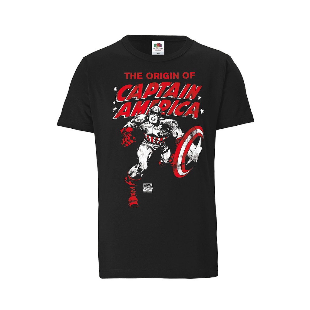 LOGOSHIRT T-Shirt »The Origin Of Captain America«