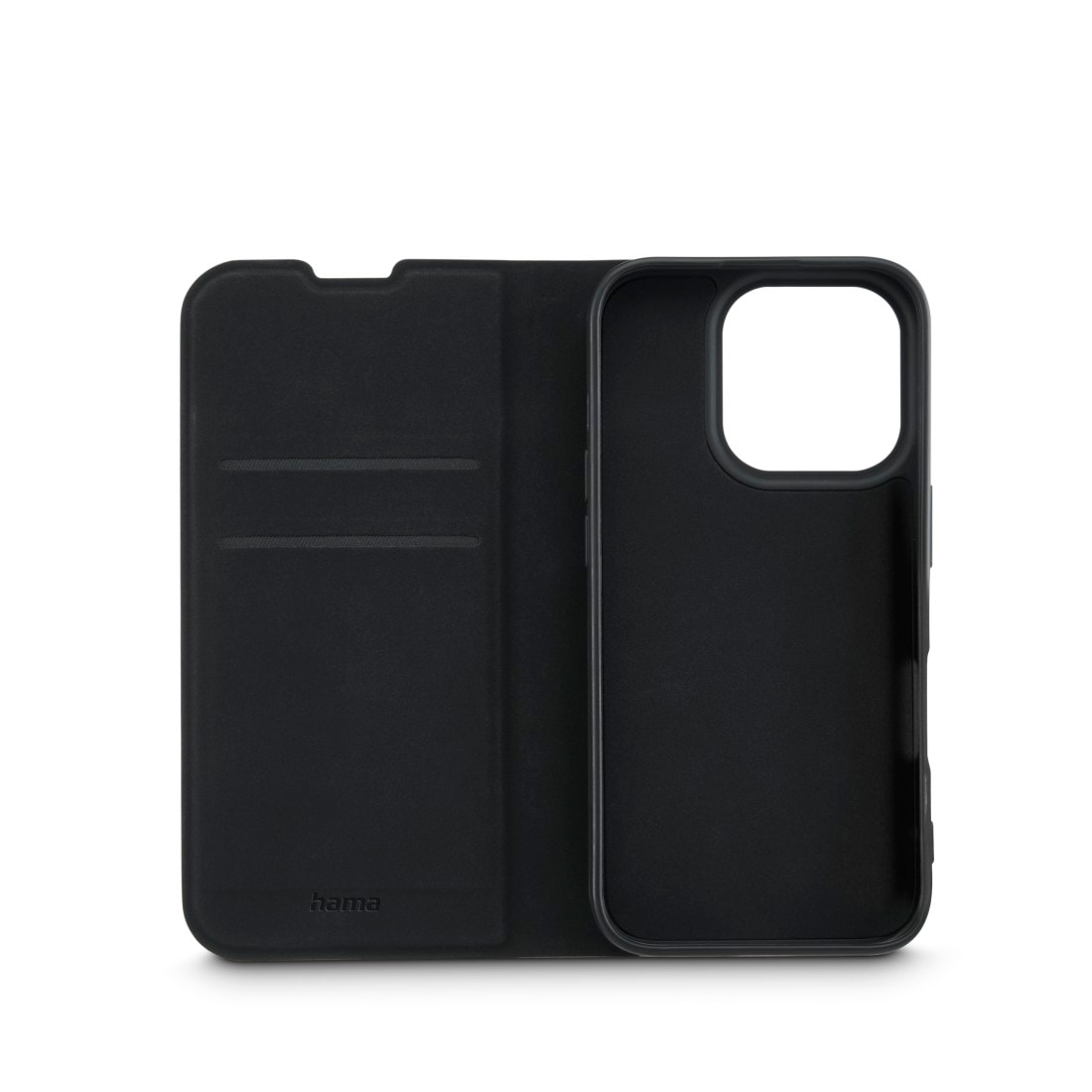 Hama Smartphone-Hülle »Handytasche Booklet für Apple iPhone 16 Pro Max, Kartenfächer, Schwarz«, iPhone 16 Pro Max, Standfunktion, Kartenfächer
