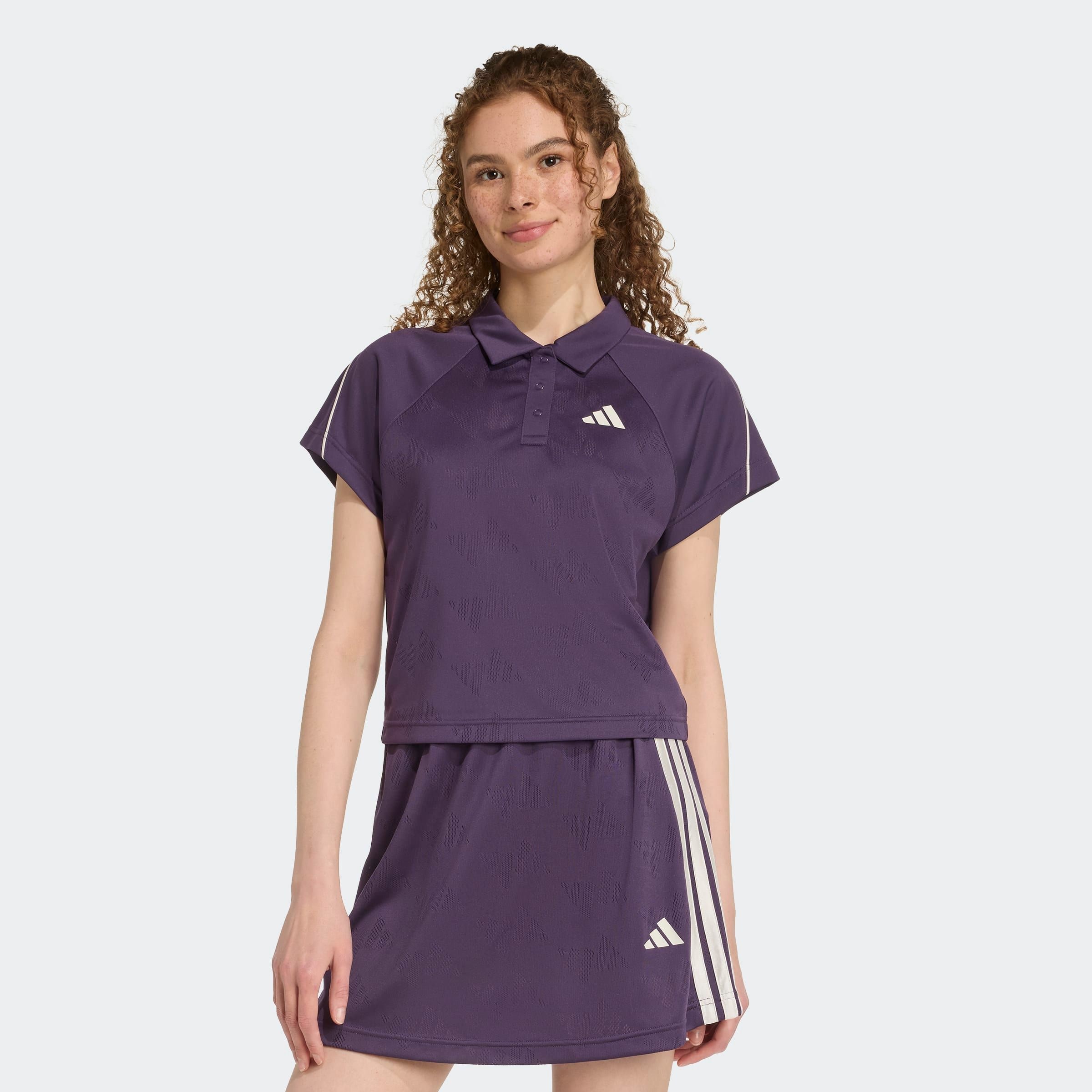 adidas Sportswear T-Shirt "STADIUM 3-STREIFEN TENNIS INSPIRIERTES JACQUARD" günstig online kaufen
