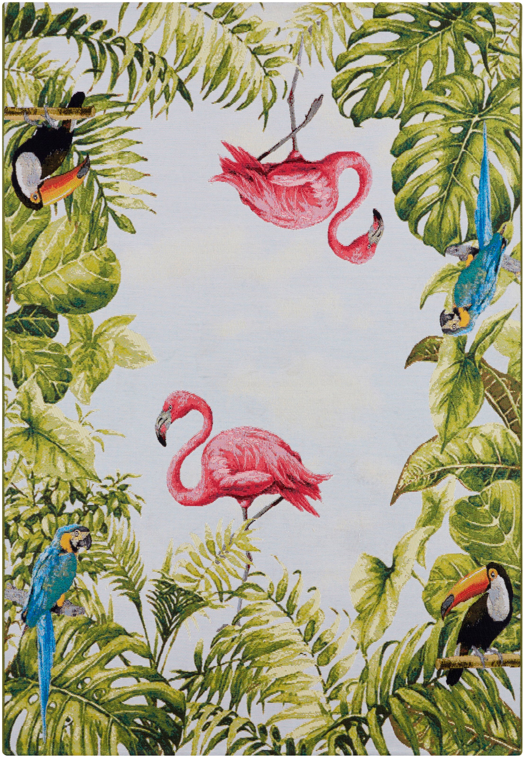 HANSE Home Outdoorteppich "Tropical Birds", rechteckig, 3 mm Höhe, In-& Outdoor, Teppich, Wetterfest, Balkon, Garten, Wo