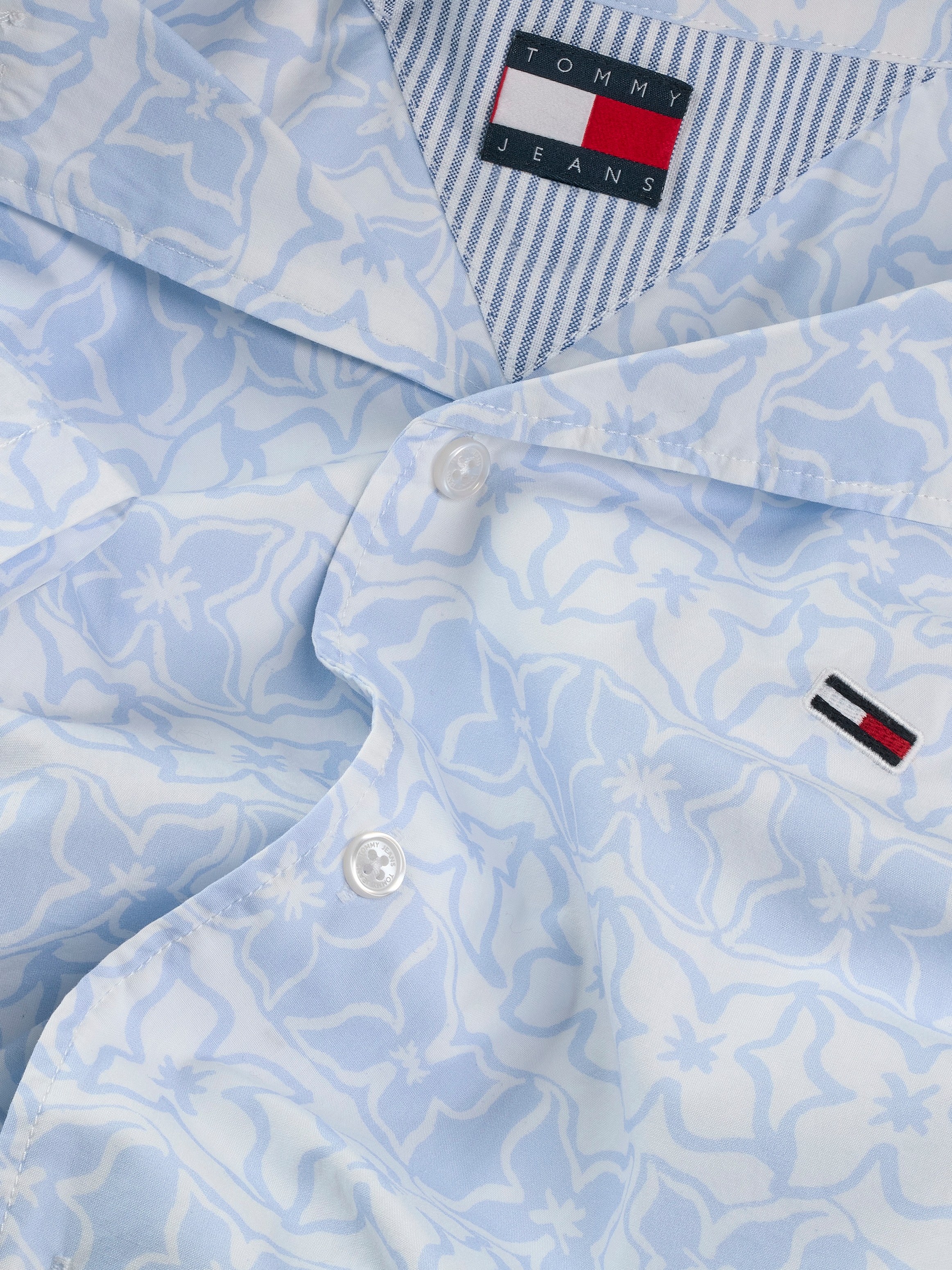 Tommy Jeans Kurzarmhemd »TJM REG AOP SS SHIRT EXT«, mit sommerlichen Print