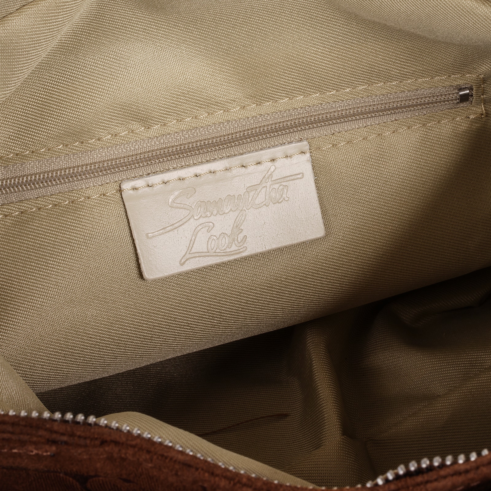 Samantha Look Henkeltasche echt Leder, Made in Italy