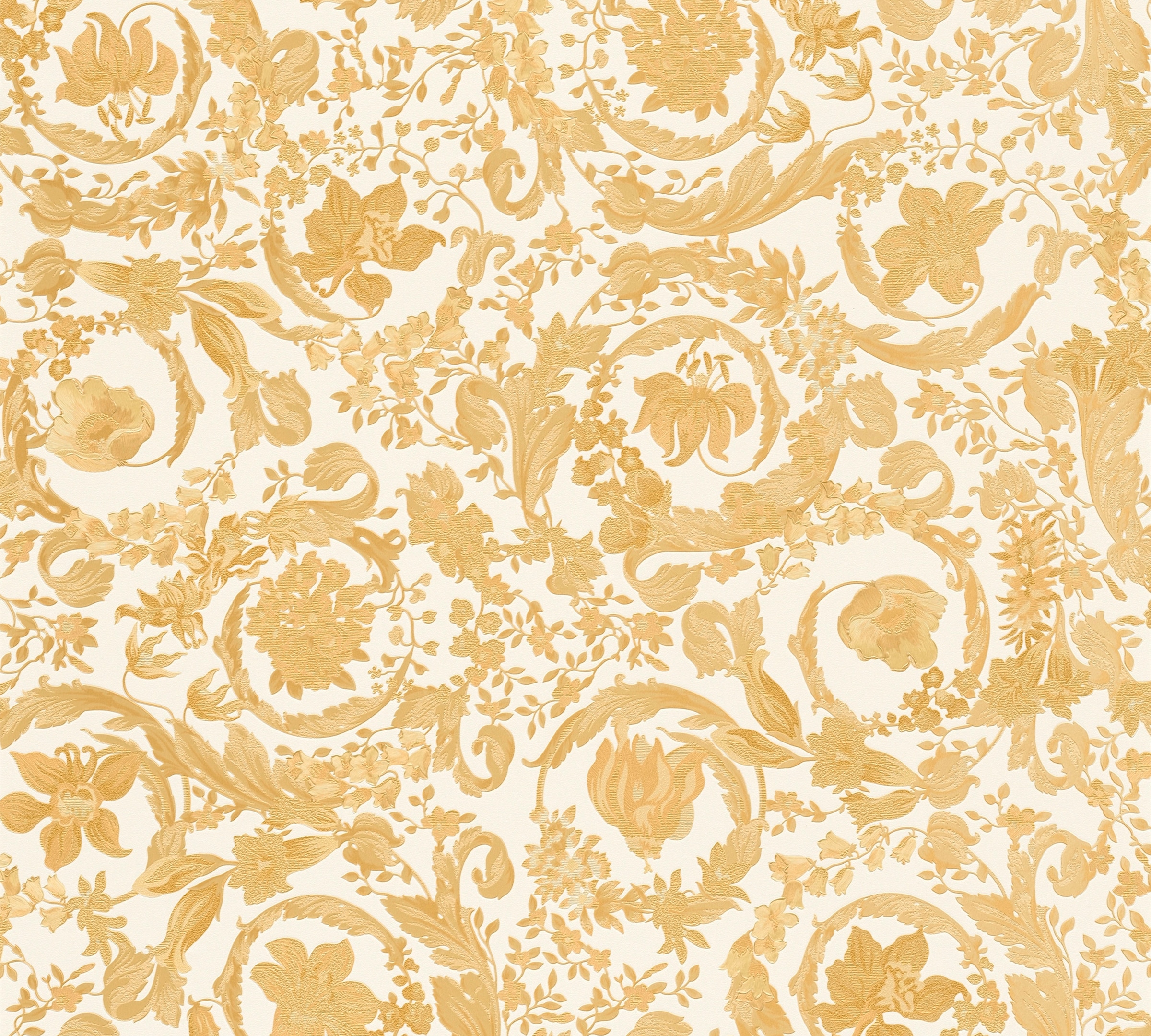 Versace Vliestapete "Wallpaper Versace 5 Floral" abstrakt gemustert leicht glänzend leicht strukturiert Designertapete Tapeten Wohnzimmer Schlafzimmer Küche Flur Design Optik