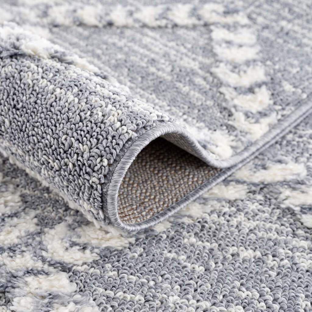 Carpet City Hochflor-Teppich »Focus 3022«, | besonders weich, BAUR Rauten Design, rechteckig, Boho-Teppich, 3D-Effekt