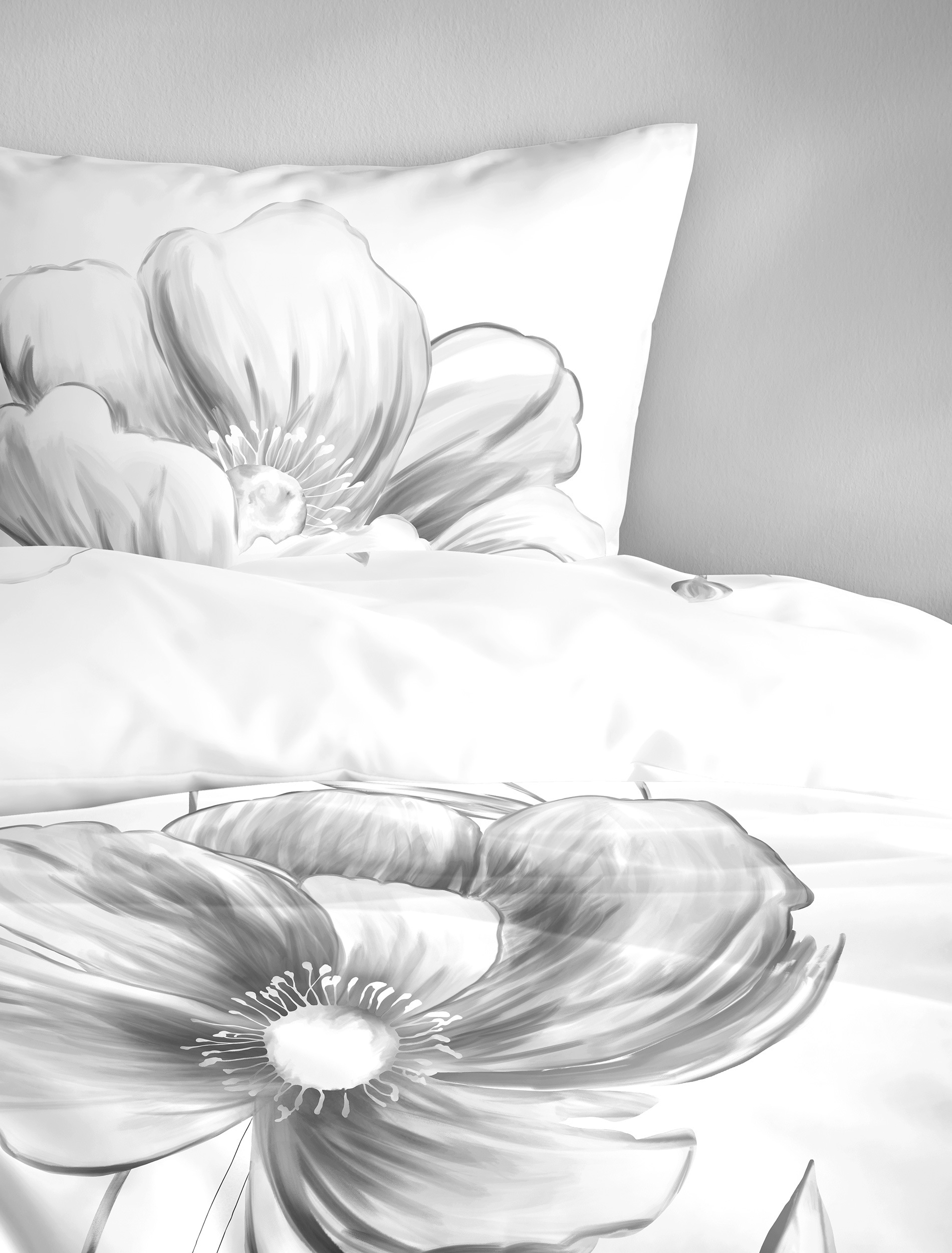 BIERBAUM Bettwäsche »Bettwäsche 5332« 2 Mako-Satin, 100  % Baumwolle, pflegeleicht, seidig glänzend