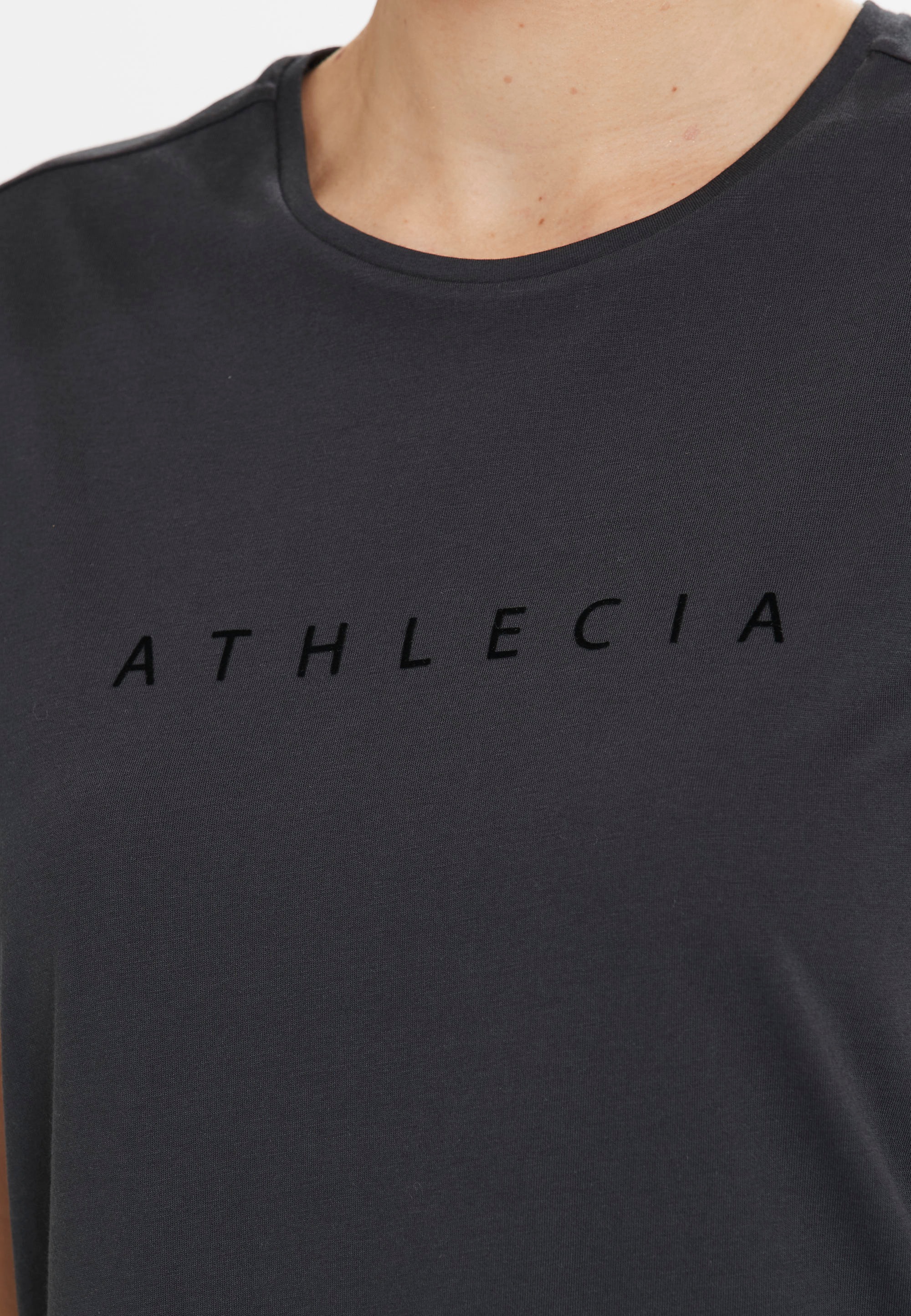 ATHLECIA Funktionsshirt »KATTY W Slub Tee«, (1 tlg.), aus Baumwolle und Recycling-Polyester