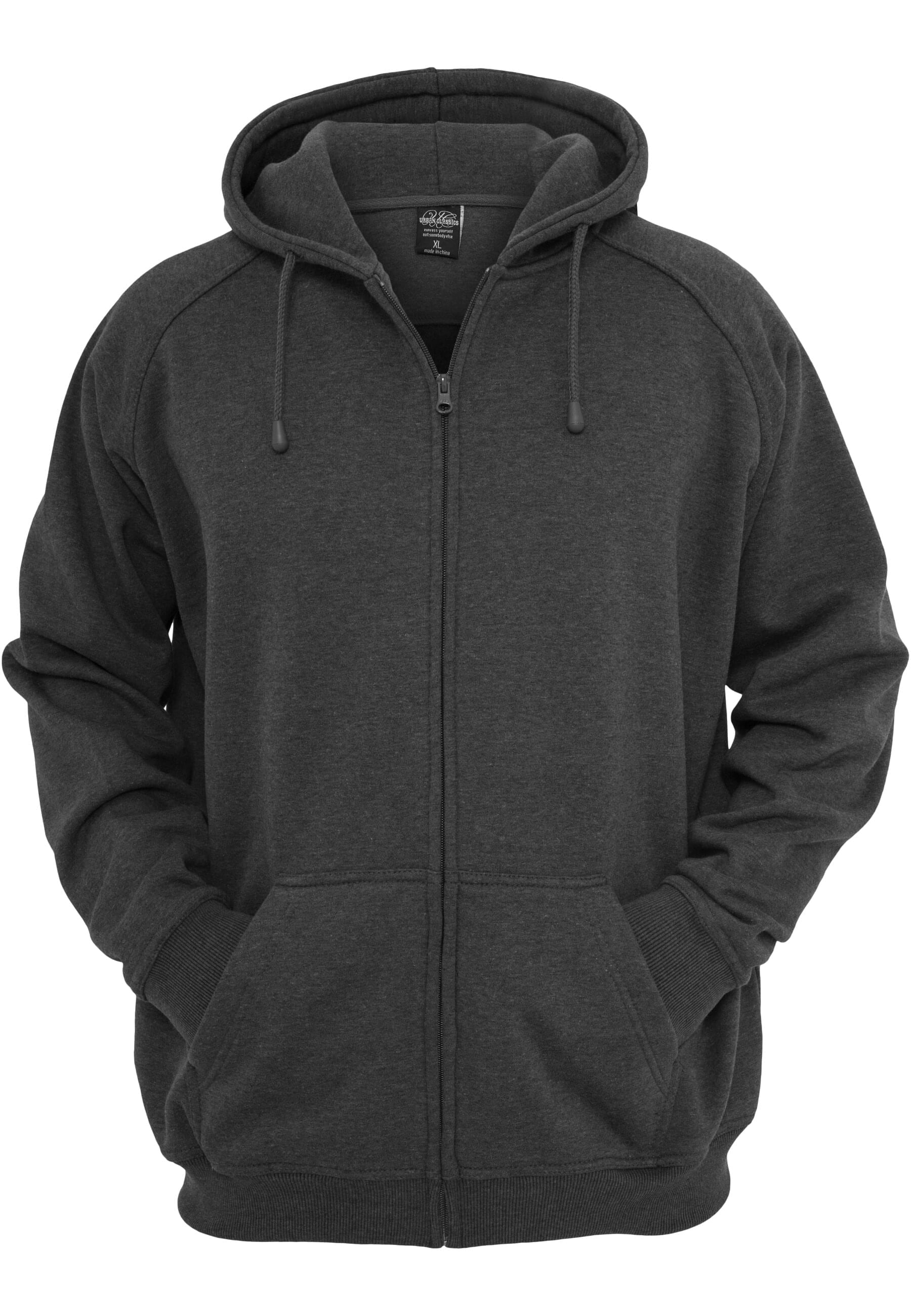 URBAN CLASSICS Sweatjacke "Urban Classics Herren Zip Hoody" 1 Stk. tlg. günstig online kaufen