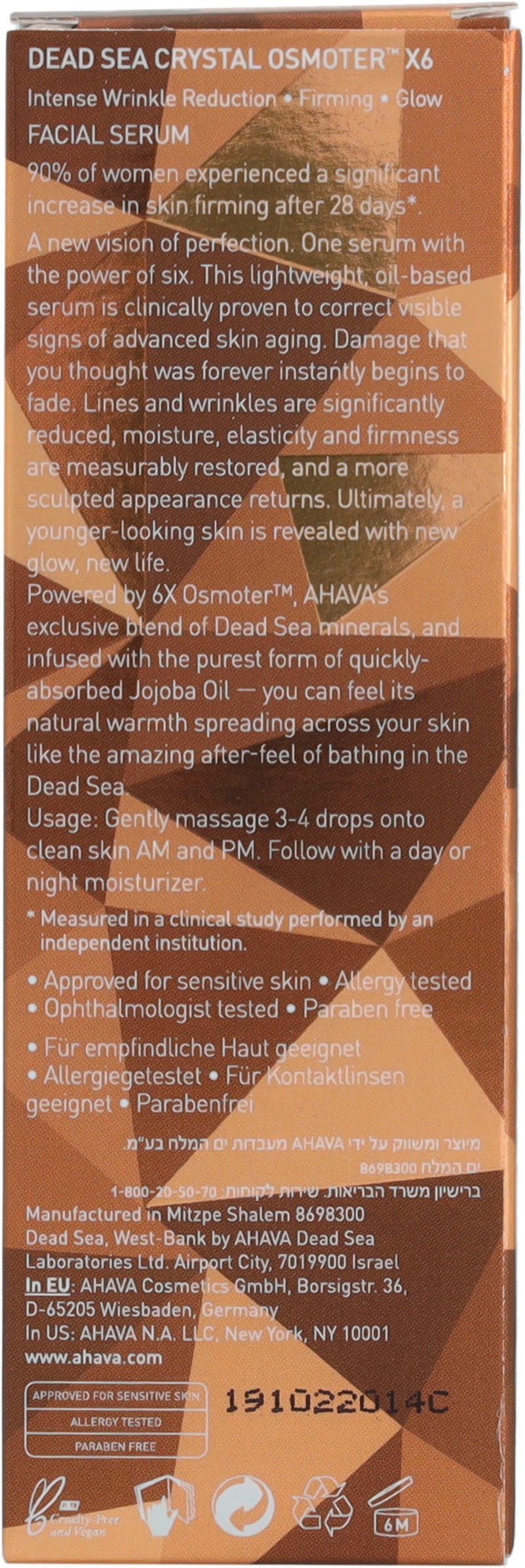 Dead X6« AHAVA | Osmoter online bestellen BAUR Anti-Falten-Serum Sea »DSOC Crystal