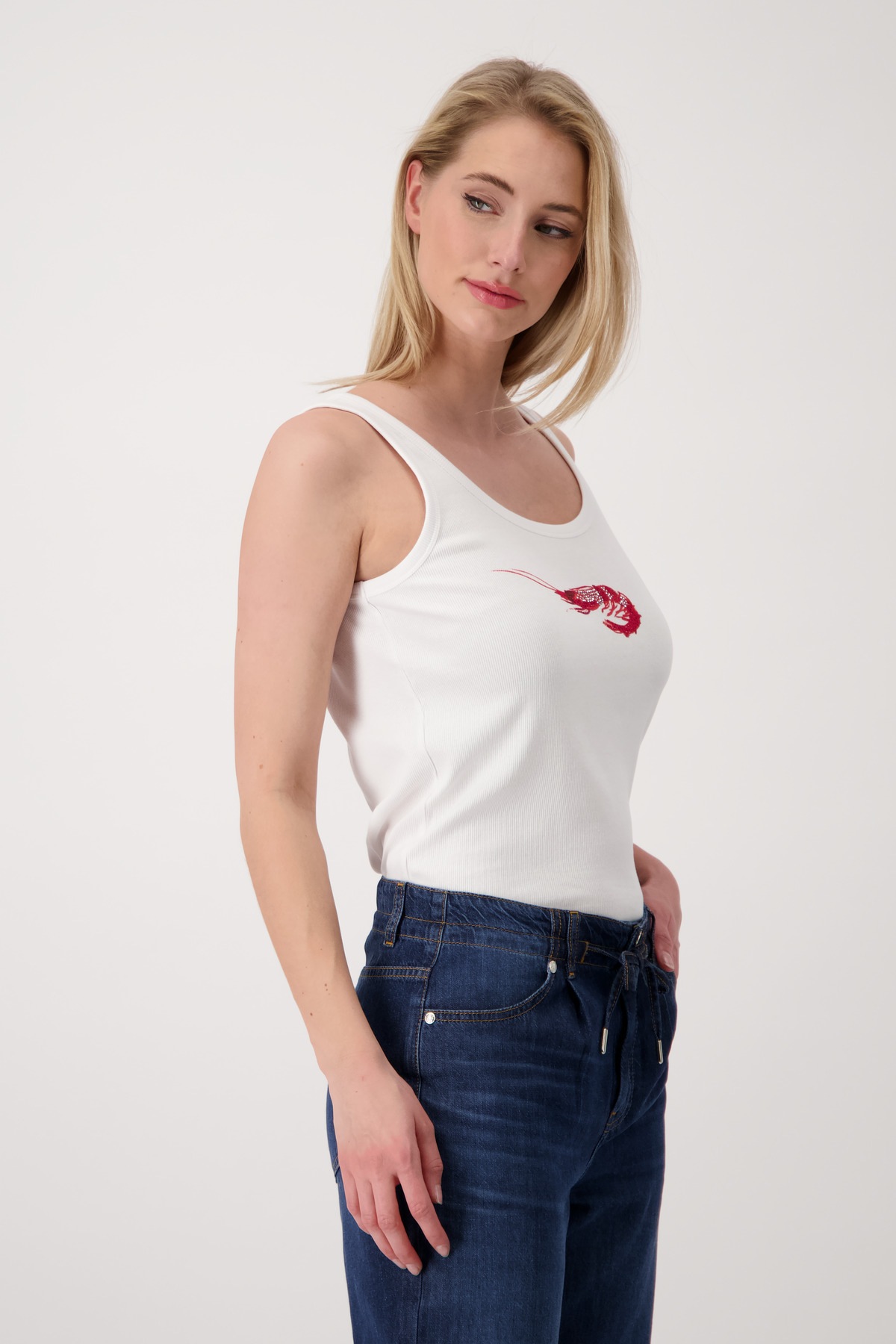 Monari Tanktop "Top Shrimp", Mit tiefem Rundhalsausschnitt günstig online kaufen