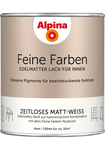 Alpina Lack »Edelmattes Weiß«