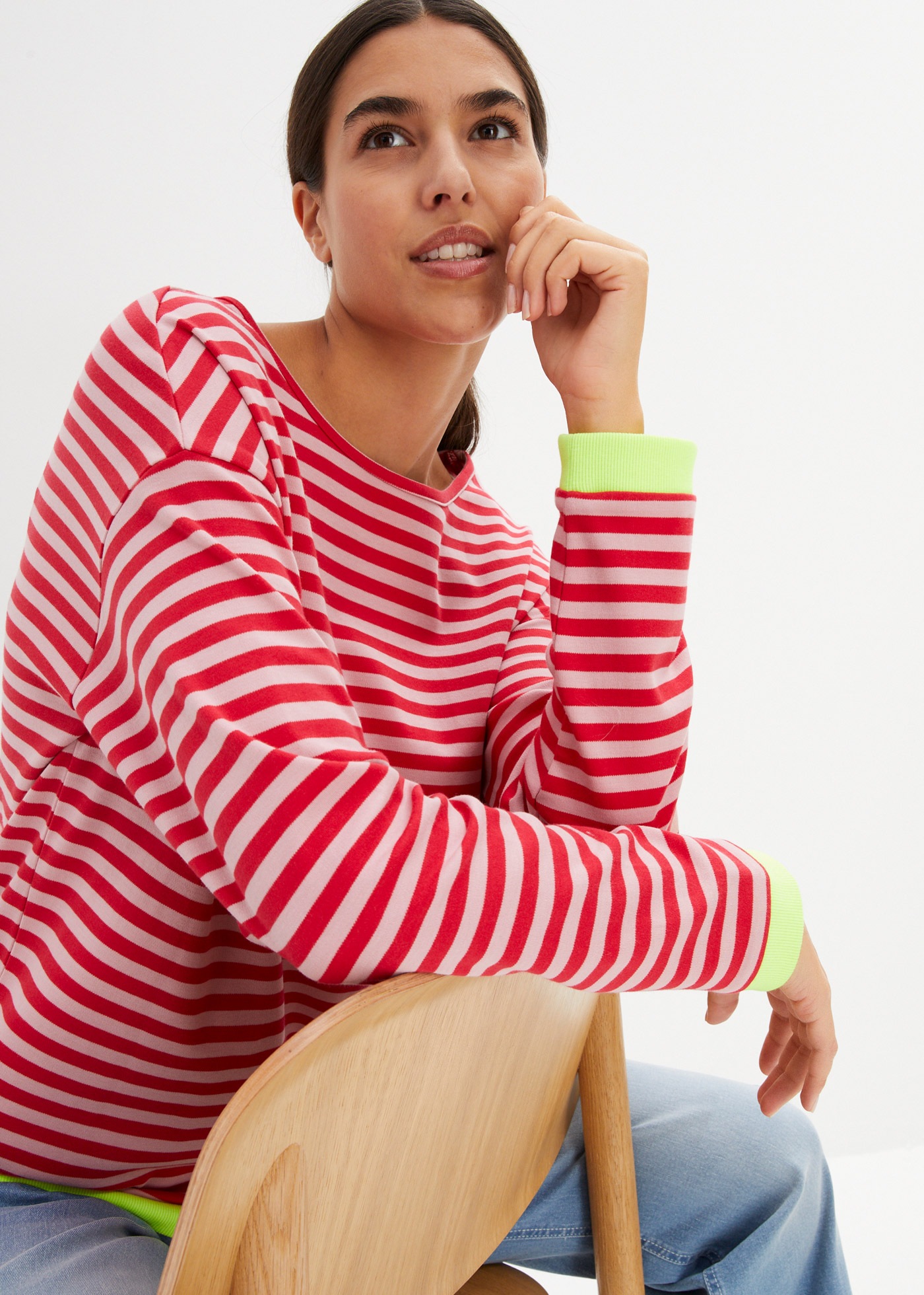 bonprix Langarmshirt »Langarmshirt« Langarmshirt