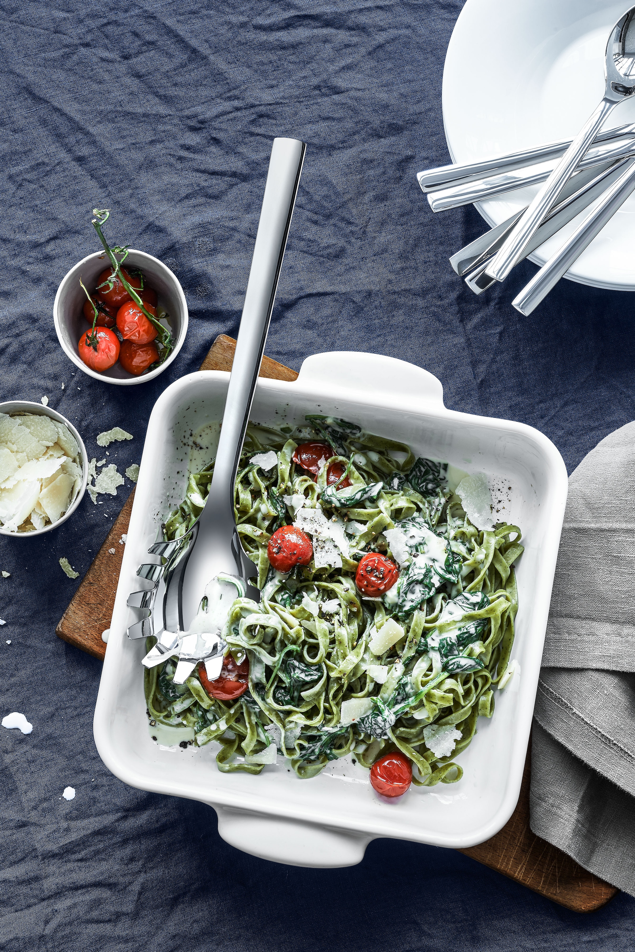 WMF Nudellöffel »Nuova«, (1 tlg.), Spaghettilöffel, Cromargan Edelstahl rostfrei, Geschenkverpackung