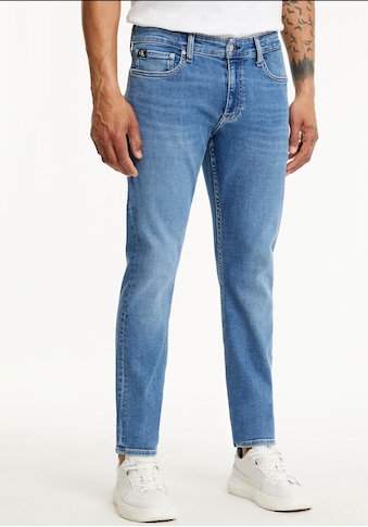 Calvin Klein Jeans Slim-fit-Jeans »SLIM«, mit Calvin Klein Leder-Badge kaufen