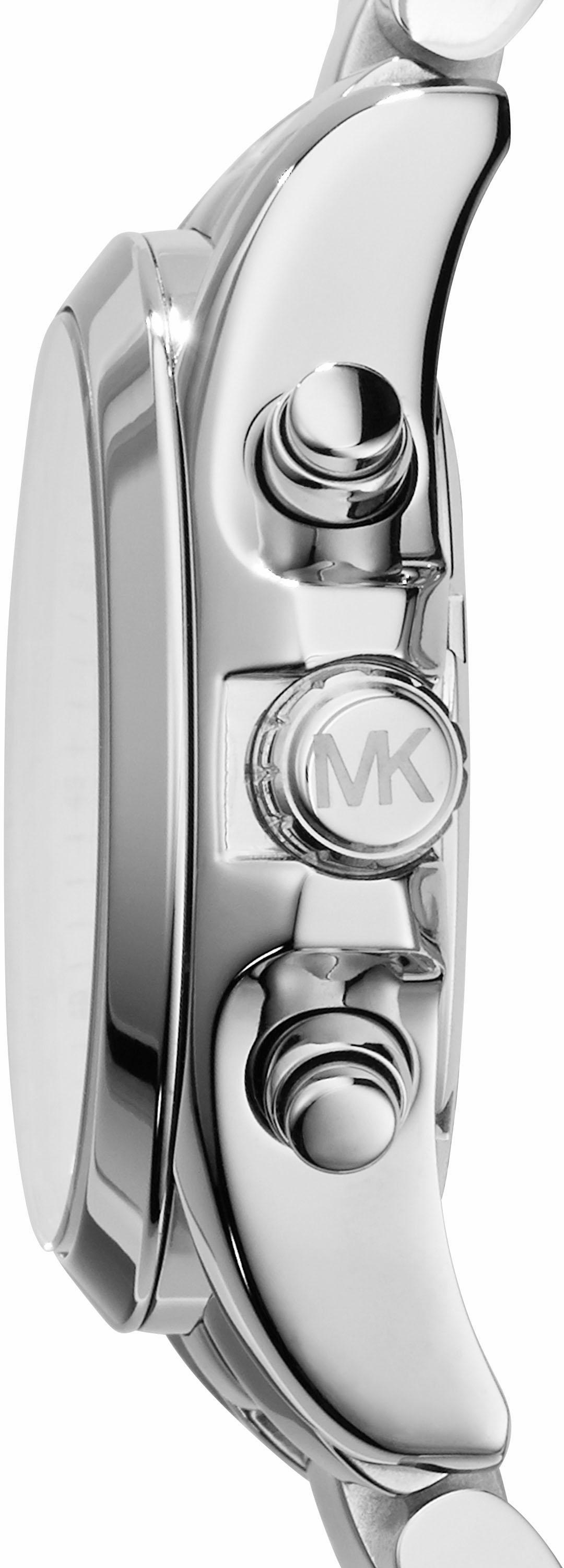 MICHAEL KORS Chronograph »MINI BRADSHAW«, Quarzuhr, Armbanduhr, Damenuhr, Edelstahlarmband, Datum