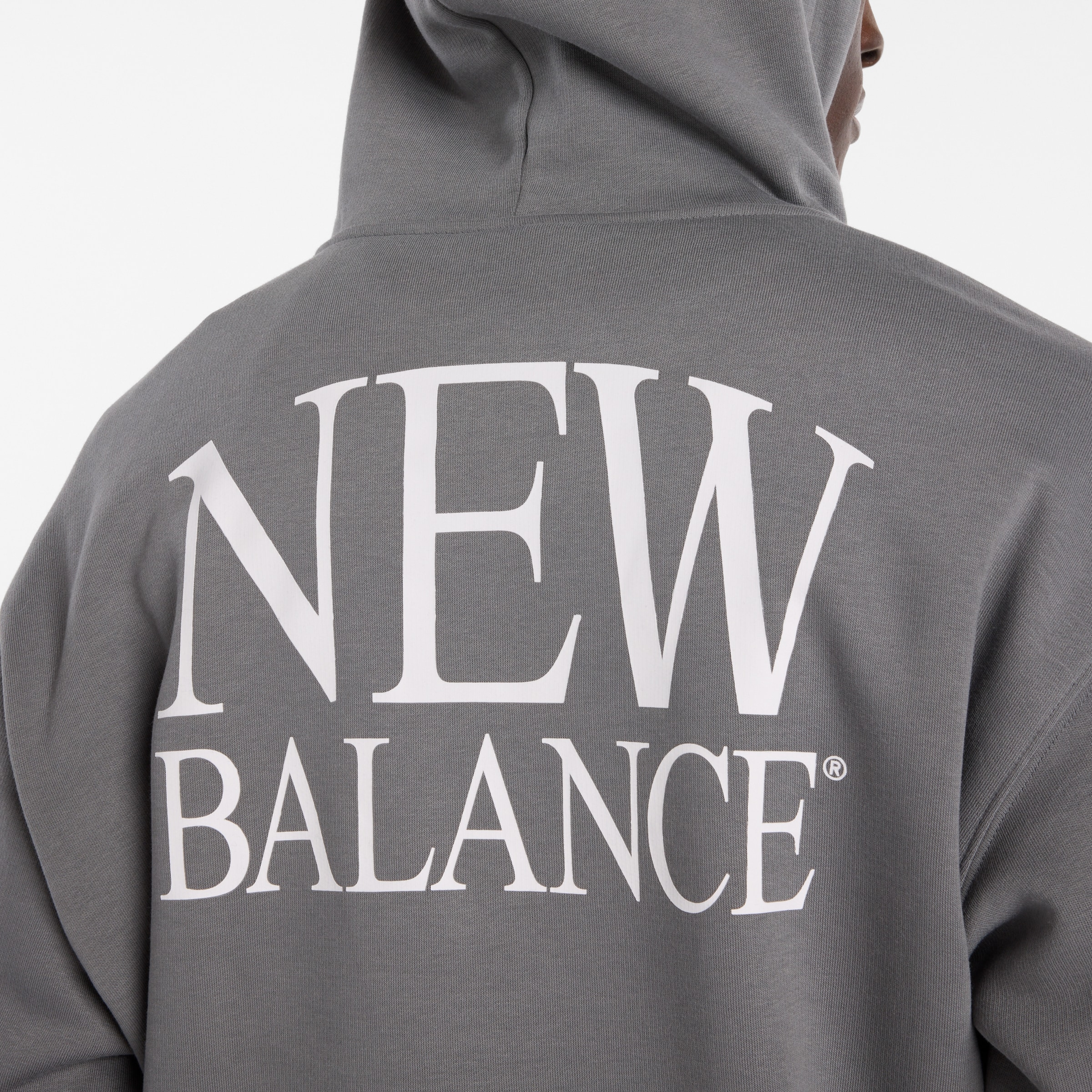 New Balance Kapuzensweatshirt , mit Kordelzug, aus Baumwollmischung
