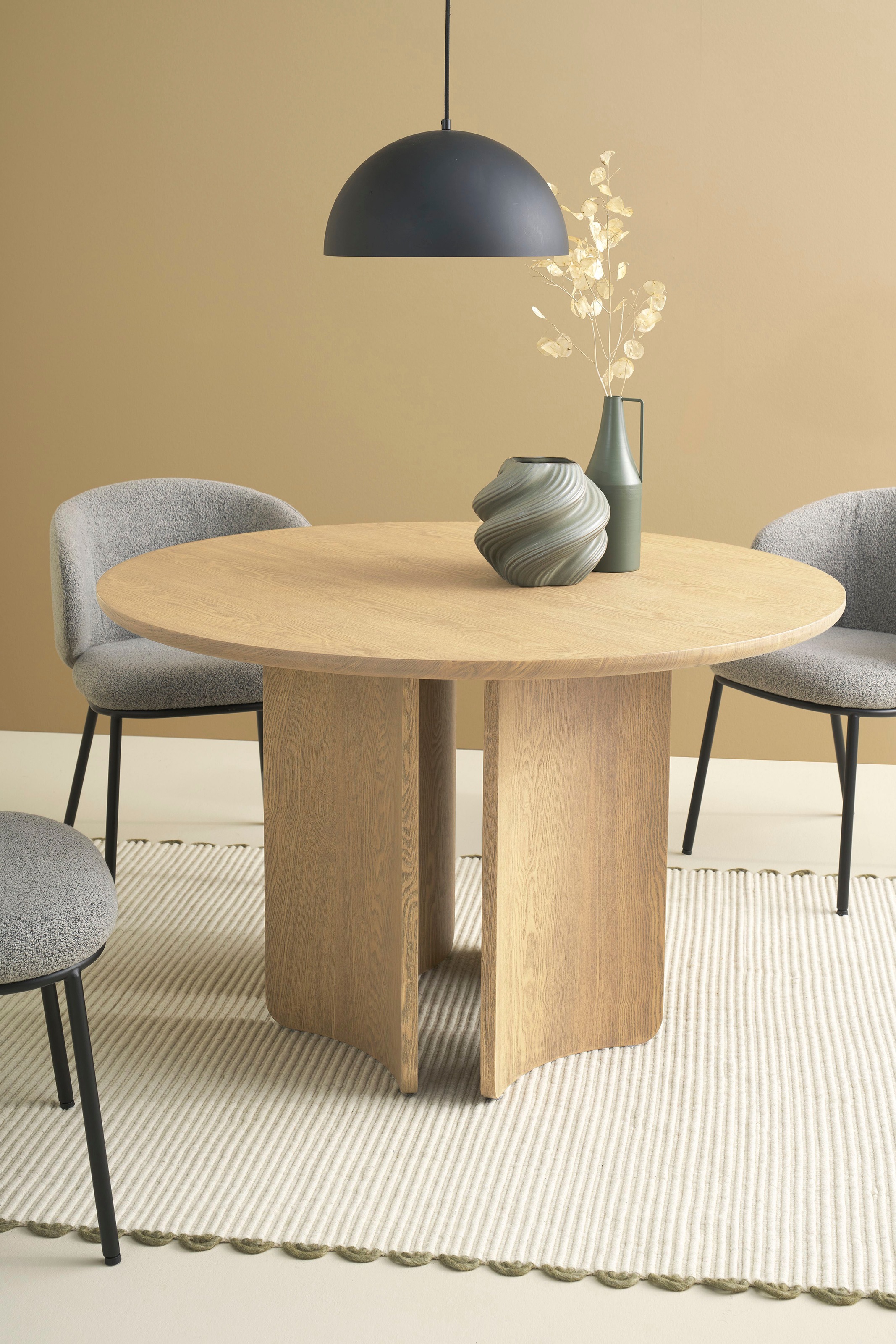 SCHÖNER WOHNEN-Kollektion Esstisch »HARSTAD« 1 Stk. tlg. 120 cm, mit variabel montierbarem Untergestell