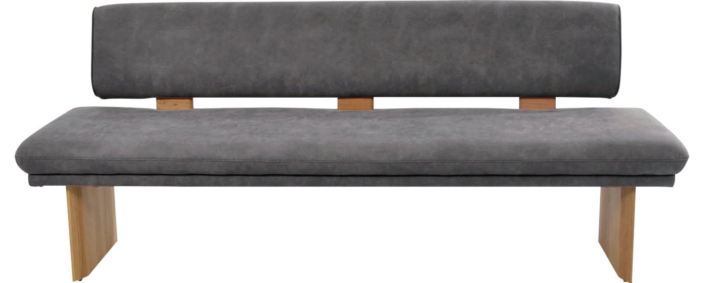 K+W Komfort & Wohnen Polsterbank »Longbeach«, (1 St.), Spitzkissenoptik im Sitz, wahlweise in der Breite 204cm oder 224cm